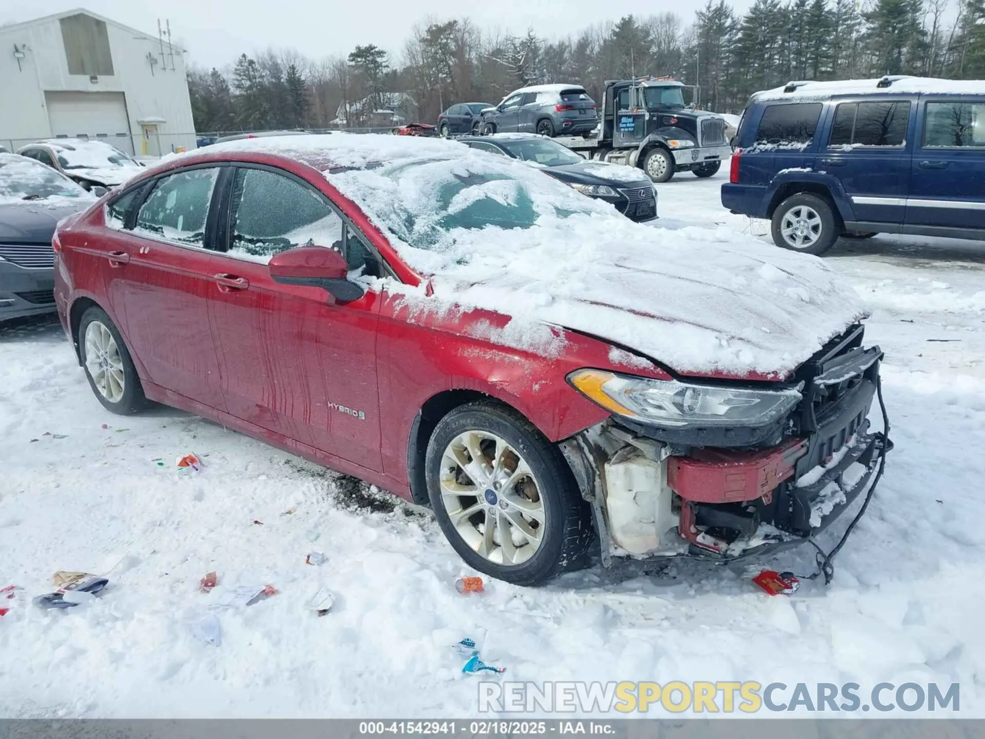 1 Photograph of a damaged car 3FA6P0LU5KR263775 FORD FUSION HYBRID 2019