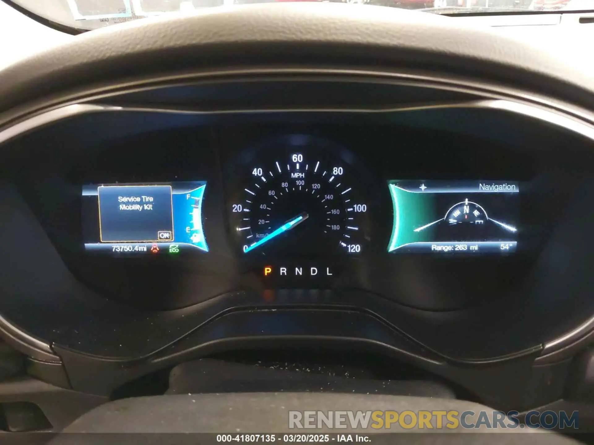 7 Photograph of a damaged car 3FA6P0LU5KR285355 FORD FUSION HYBRID 2019