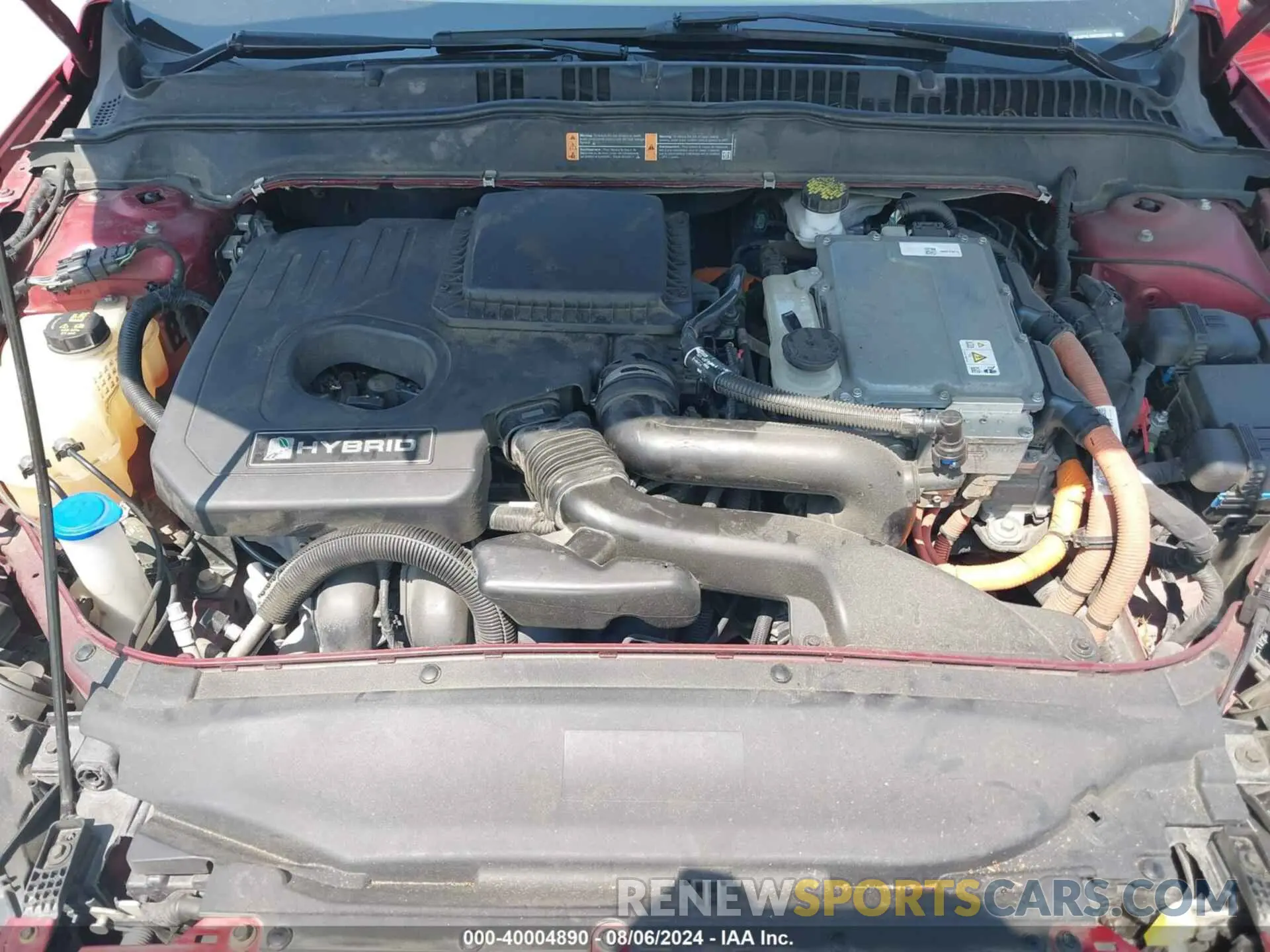 10 Photograph of a damaged car 3FA6P0LU6KR243678 FORD FUSION HYBRID 2019