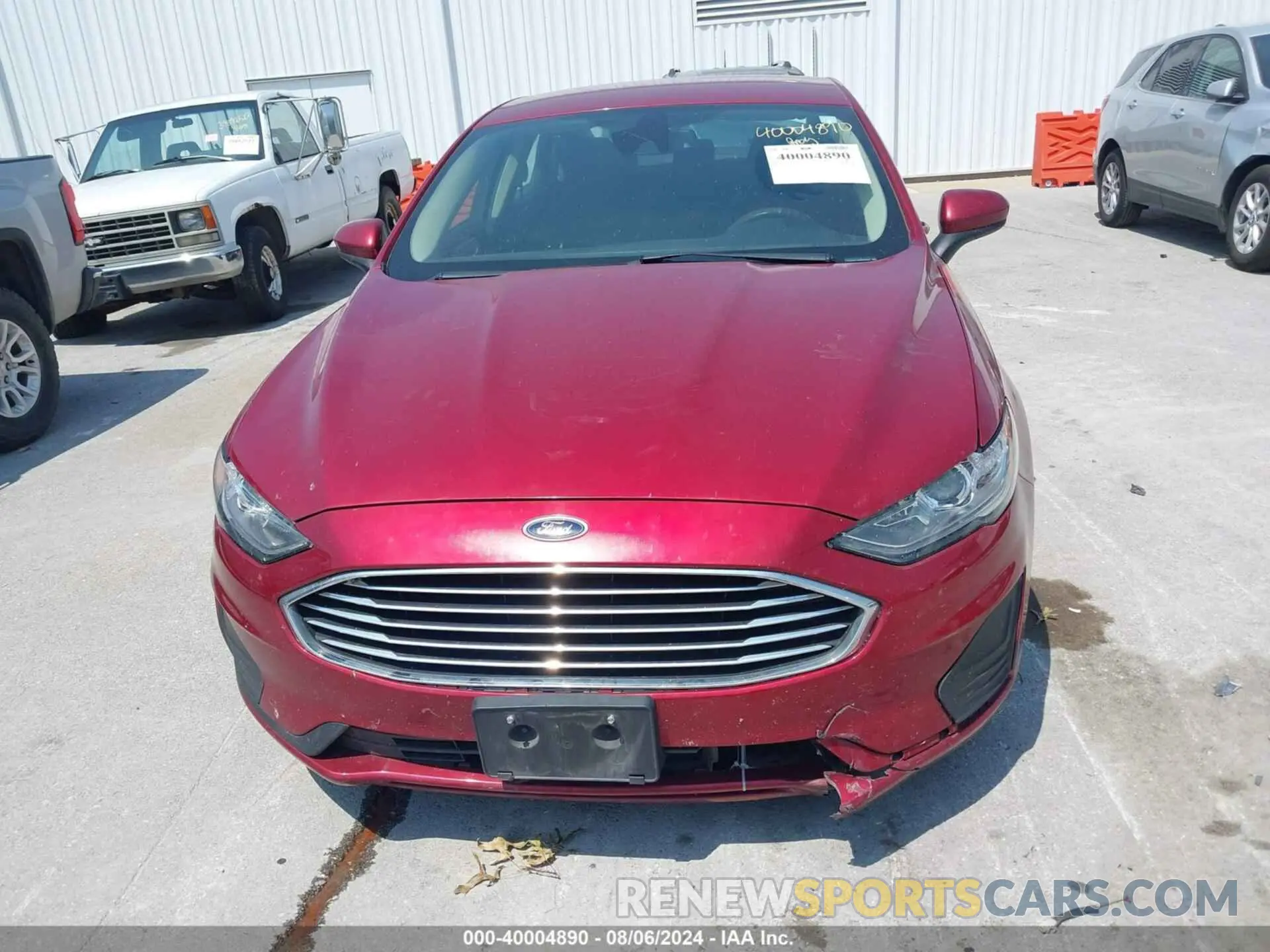 12 Photograph of a damaged car 3FA6P0LU6KR243678 FORD FUSION HYBRID 2019