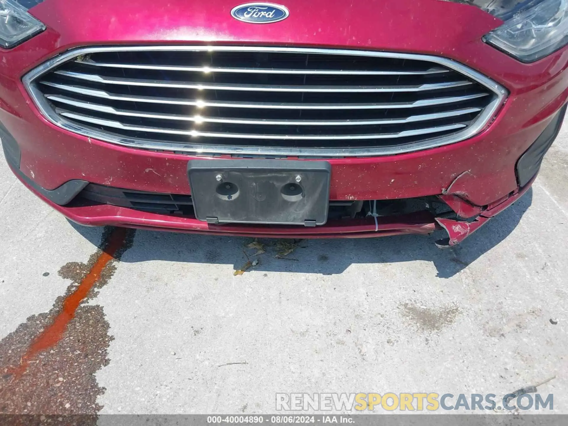 6 Photograph of a damaged car 3FA6P0LU6KR243678 FORD FUSION HYBRID 2019