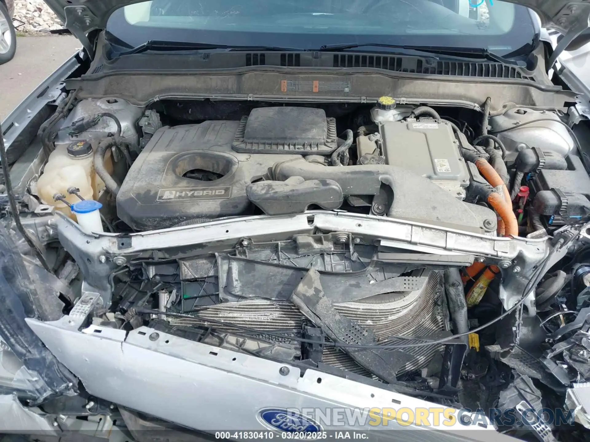 10 Photograph of a damaged car 3FA6P0LU7KR265429 FORD FUSION HYBRID 2019