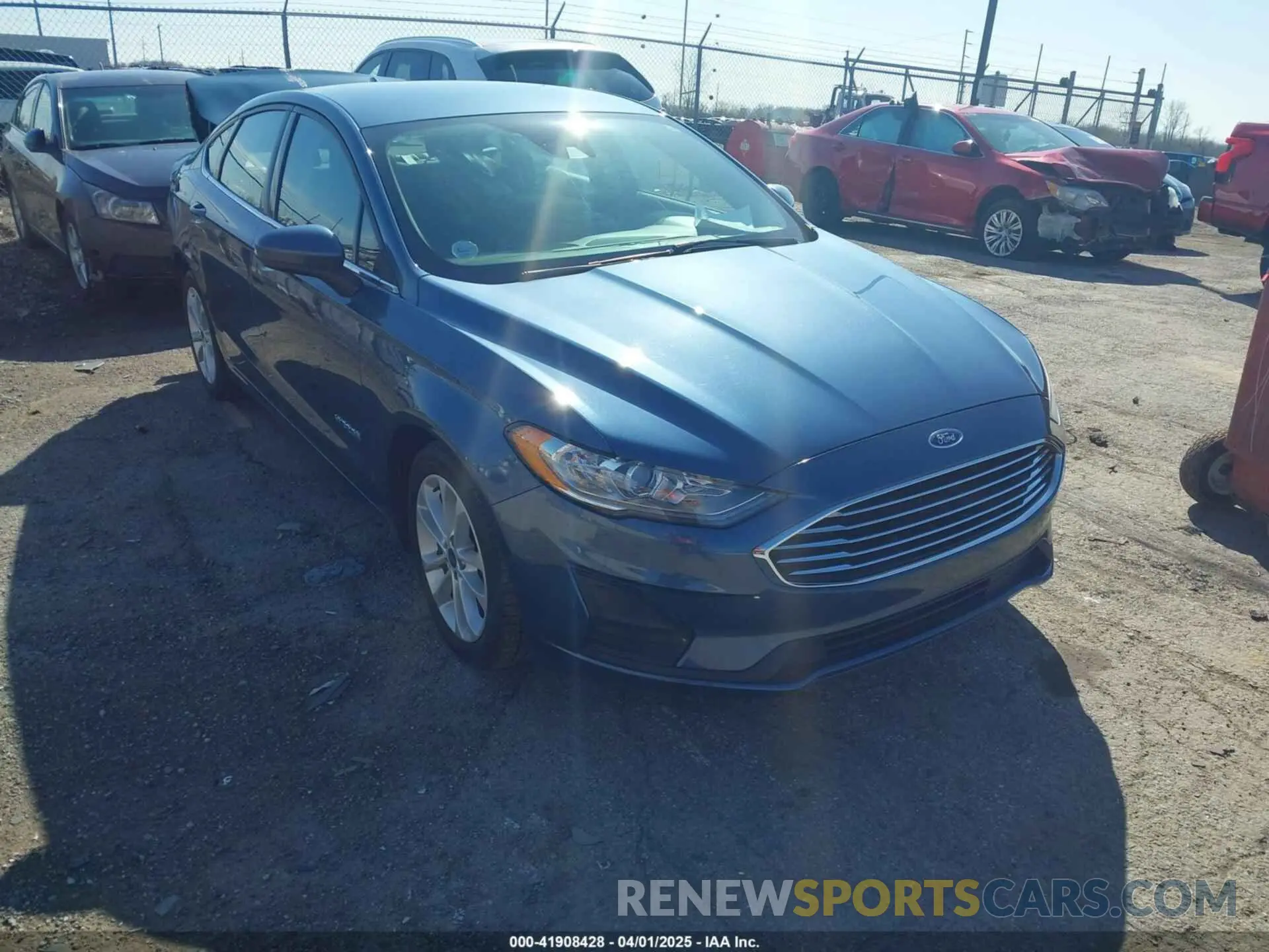 1 Photograph of a damaged car 3FA6P0LU8KR131951 FORD FUSION HYBRID 2019
