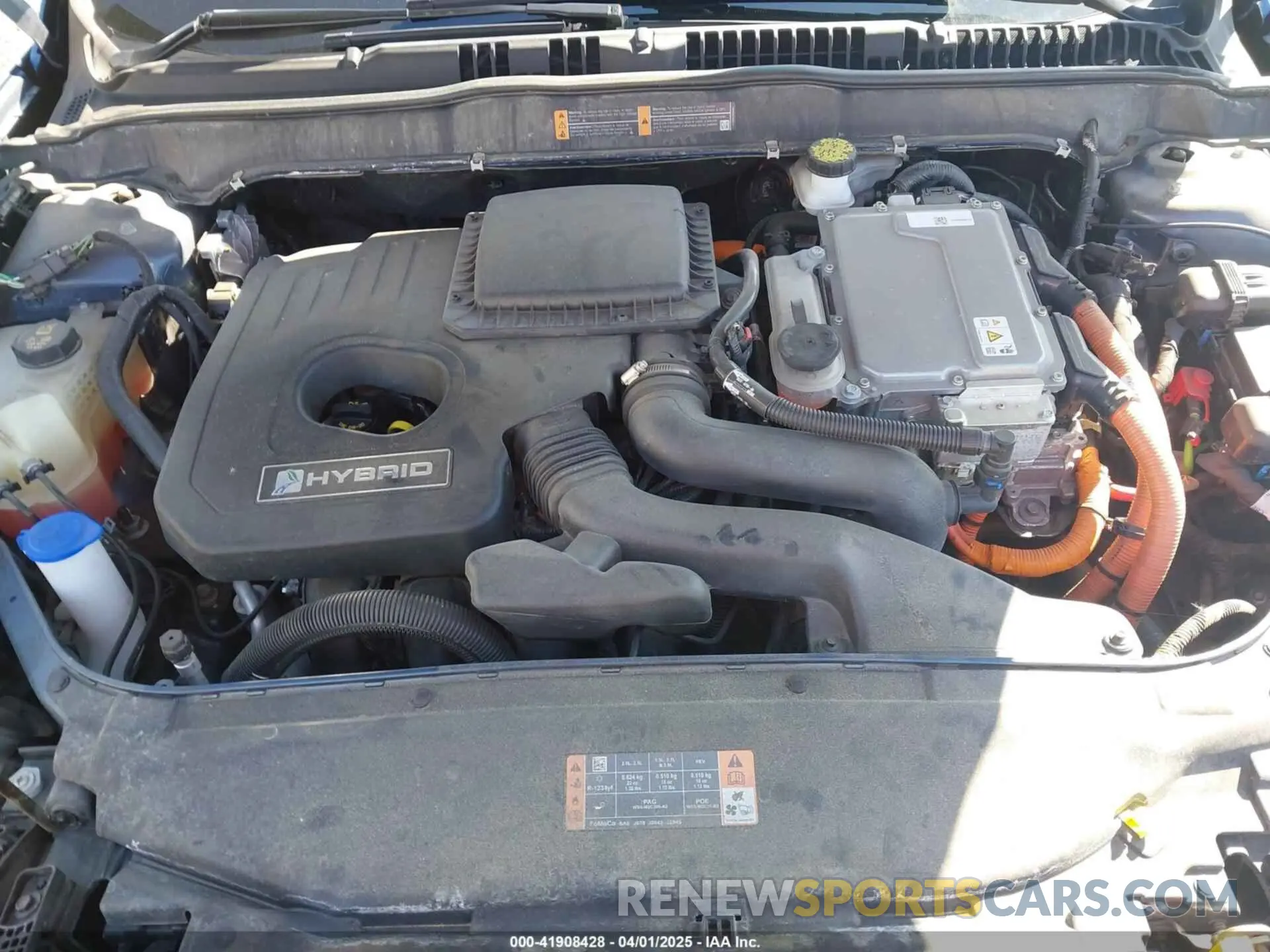 10 Photograph of a damaged car 3FA6P0LU8KR131951 FORD FUSION HYBRID 2019