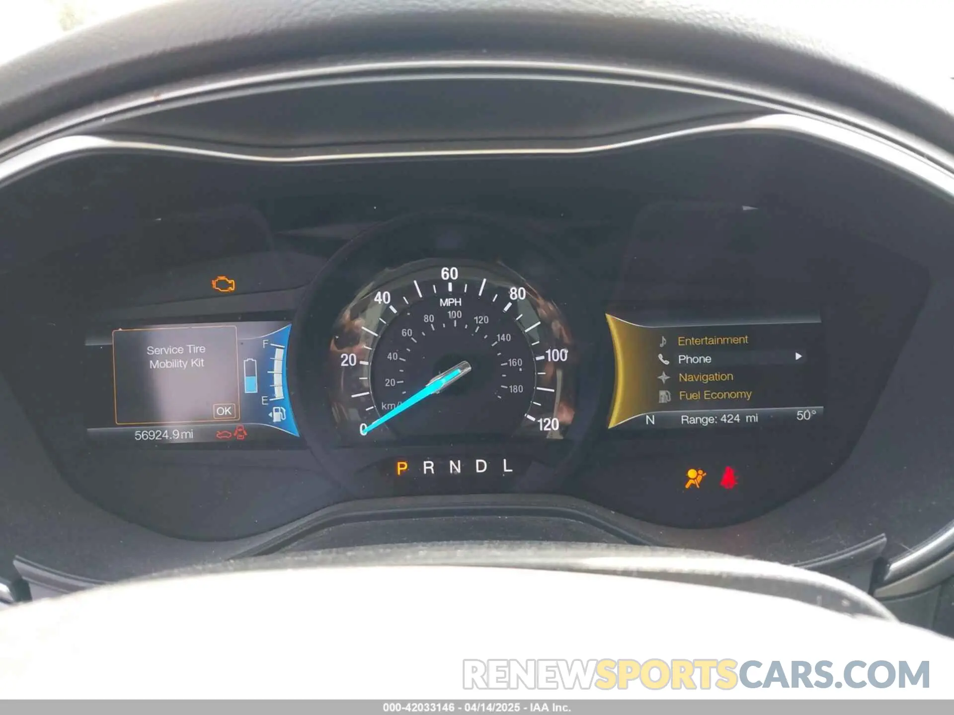 7 Photograph of a damaged car 3FA6P0LU9KR148645 FORD FUSION HYBRID 2019