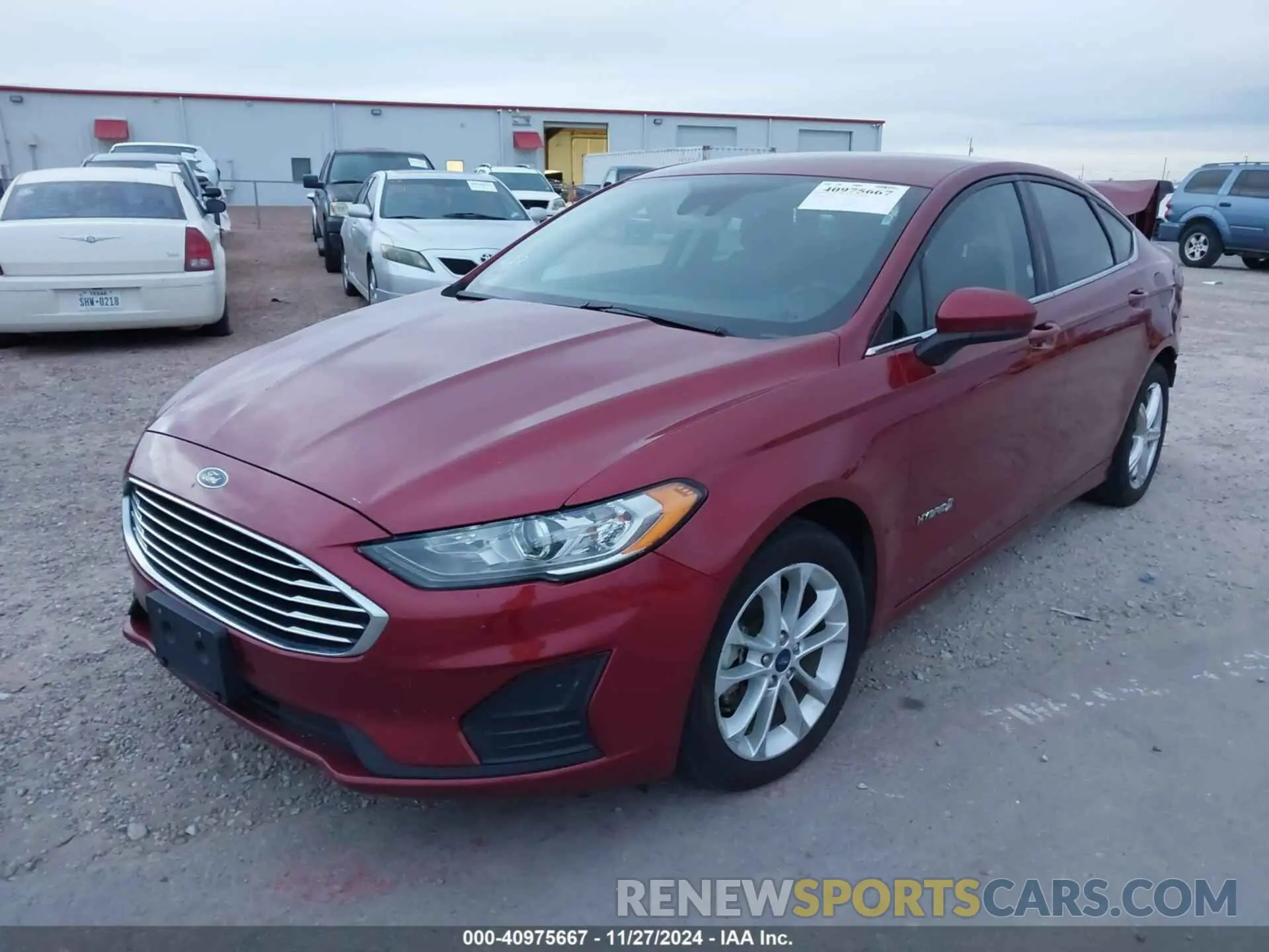 2 Photograph of a damaged car 3FA6P0LU9KR210870 FORD FUSION HYBRID 2019