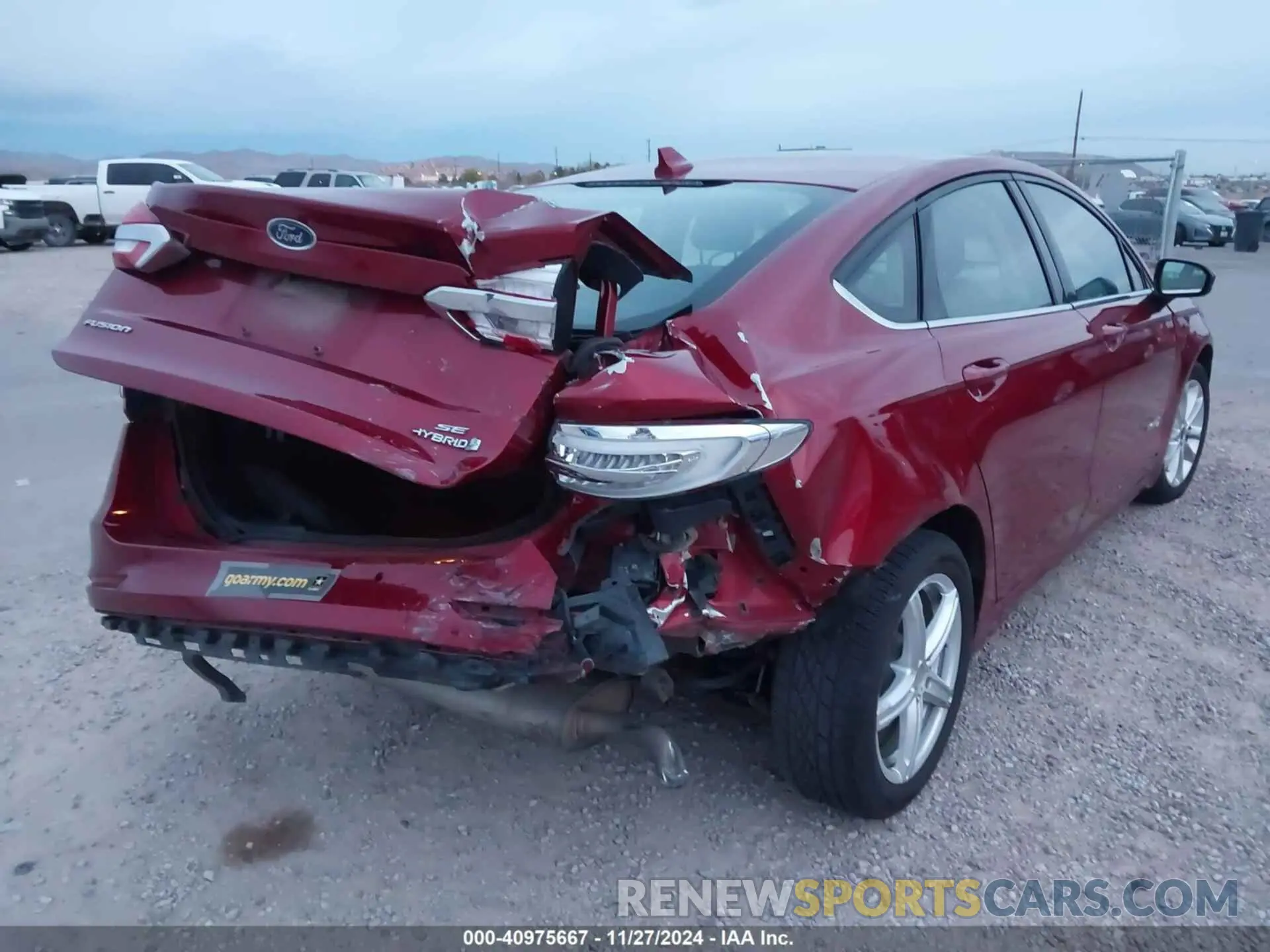 4 Photograph of a damaged car 3FA6P0LU9KR210870 FORD FUSION HYBRID 2019
