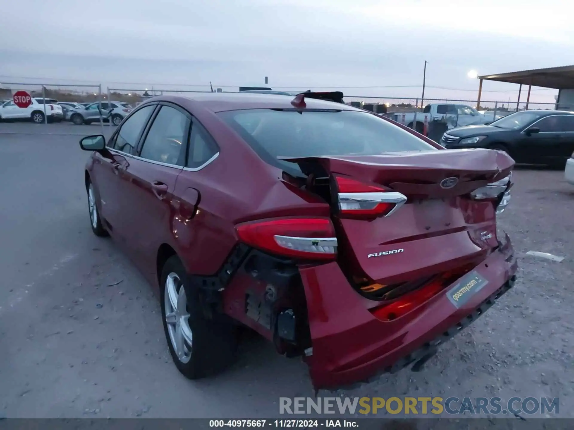 6 Photograph of a damaged car 3FA6P0LU9KR210870 FORD FUSION HYBRID 2019