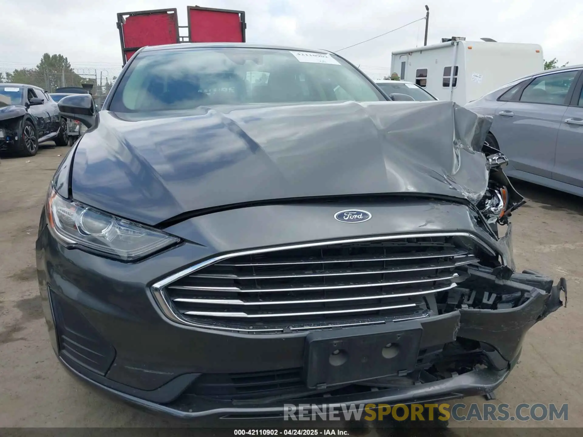 12 Photograph of a damaged car 3FA6P0LUXKR174476 FORD FUSION HYBRID 2019
