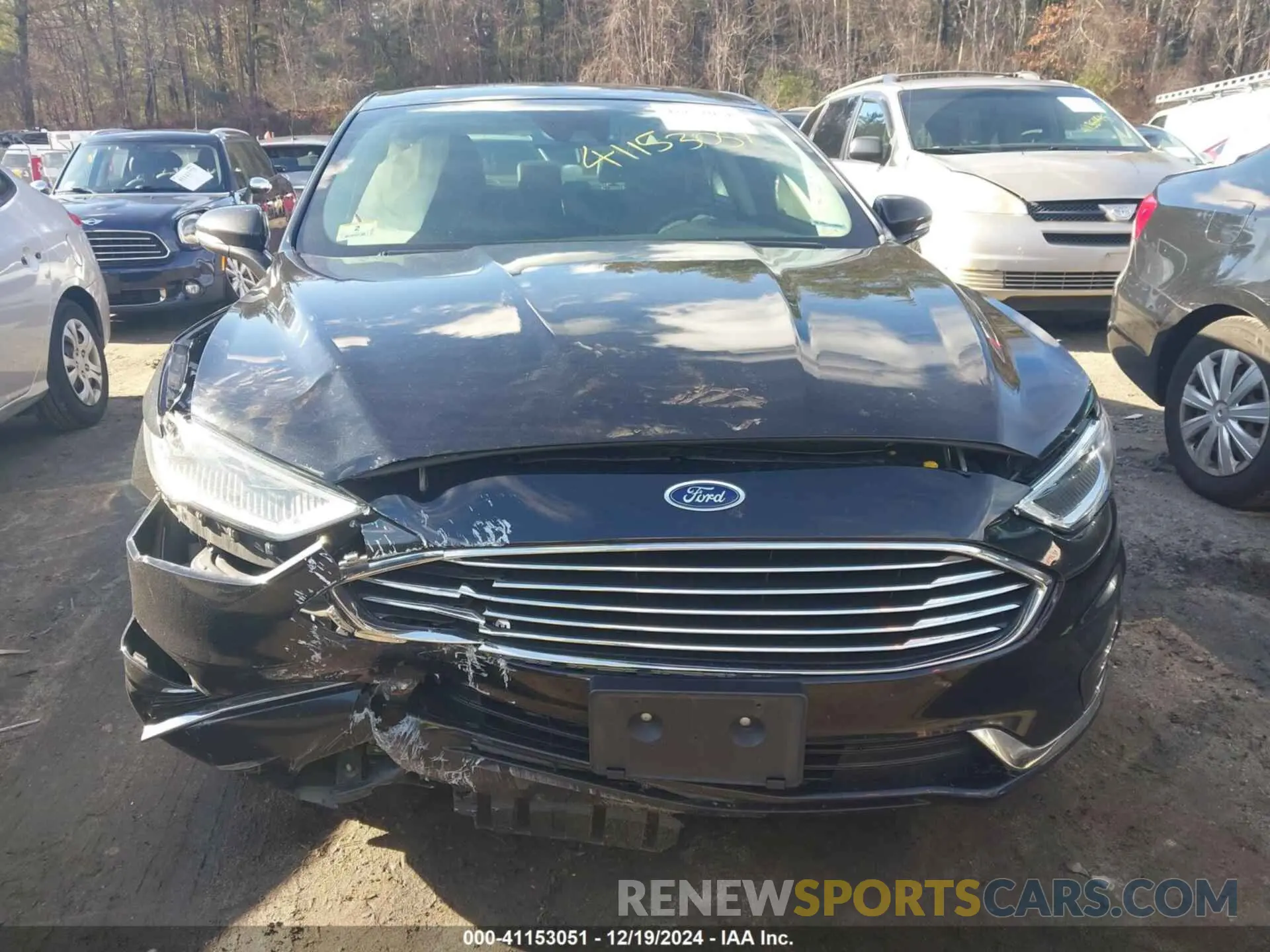 12 Photograph of a damaged car 3FA6P0MU0KR154297 FORD FUSION HYBRID 2019