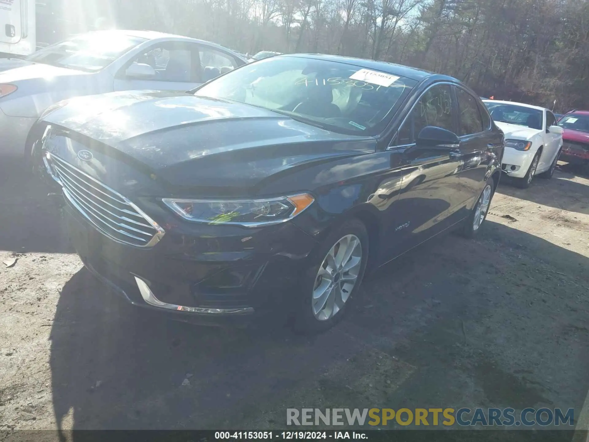 2 Photograph of a damaged car 3FA6P0MU0KR154297 FORD FUSION HYBRID 2019