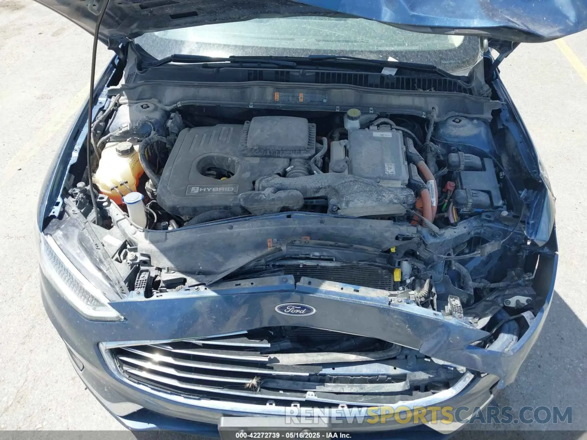 10 Photograph of a damaged car 3FA6P0MU2KR140367 FORD FUSION HYBRID 2019