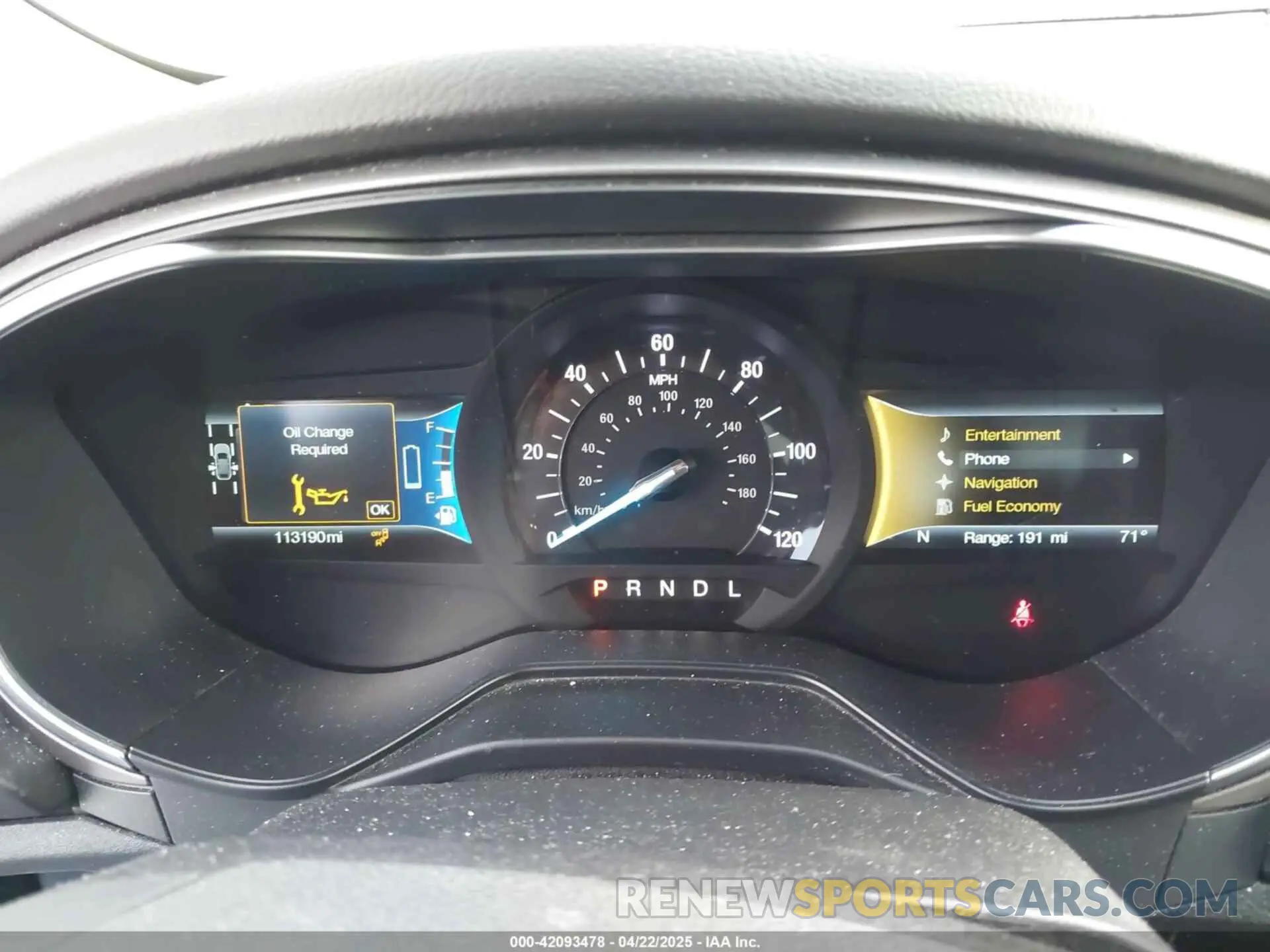 7 Photograph of a damaged car 3FA6P0MU3KR136943 FORD FUSION HYBRID 2019