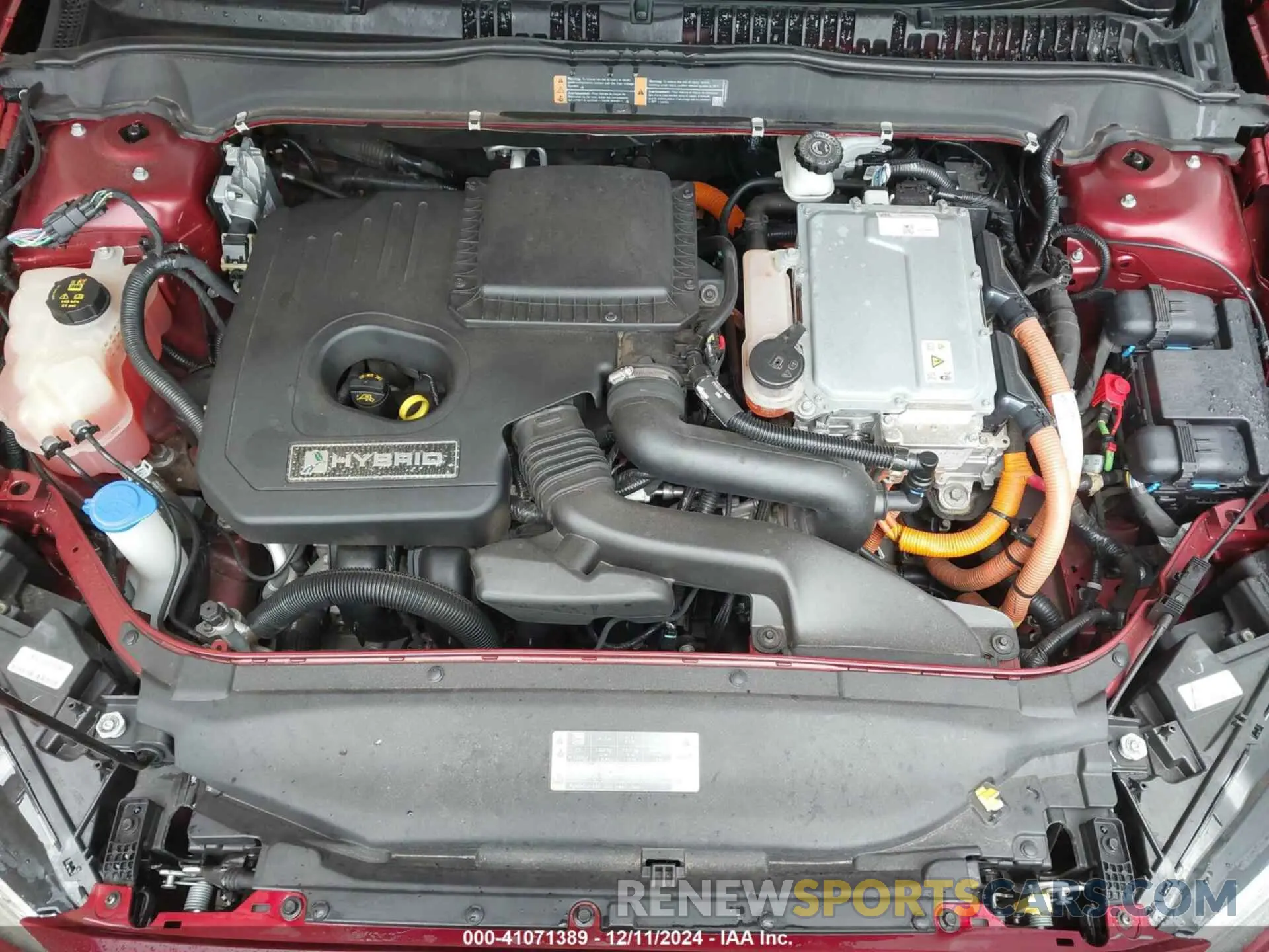 10 Photograph of a damaged car 3FA6P0MU6KR136726 FORD FUSION HYBRID 2019