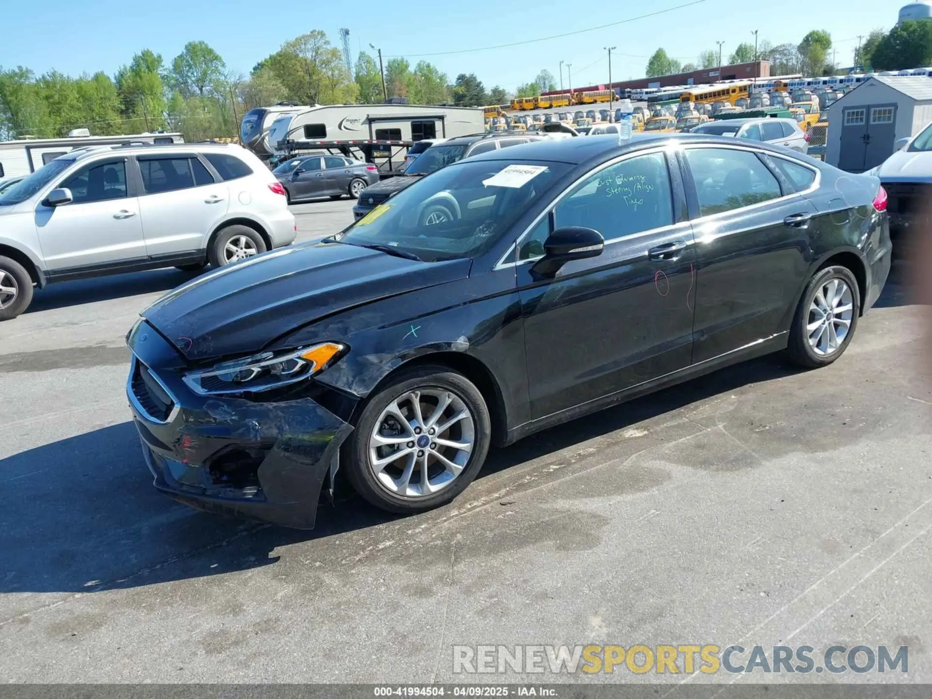 2 Photograph of a damaged car 3FA6P0MU6KR252797 FORD FUSION HYBRID 2019
