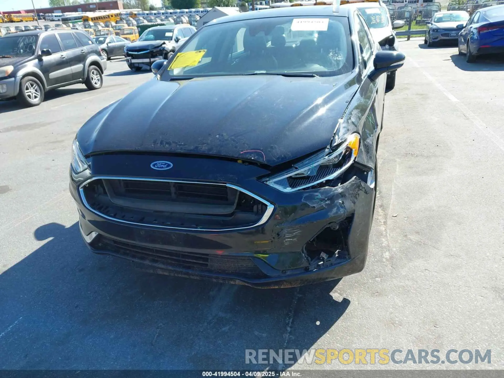 6 Photograph of a damaged car 3FA6P0MU6KR252797 FORD FUSION HYBRID 2019