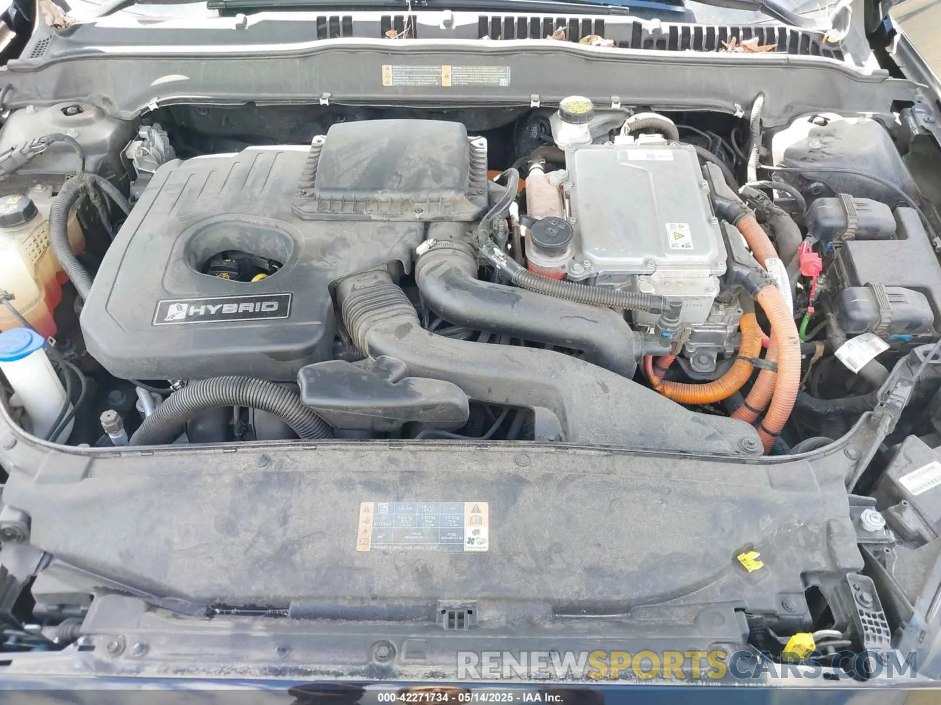 10 Photograph of a damaged car 3FA6P0MU7KR220148 FORD FUSION HYBRID 2019