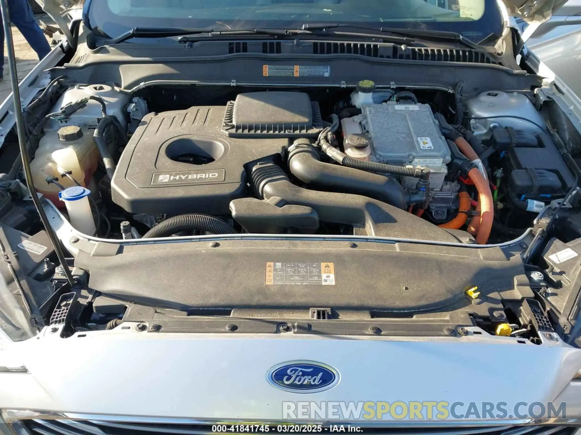 10 Photograph of a damaged car 3FA6P0MU8KR148778 FORD FUSION HYBRID 2019