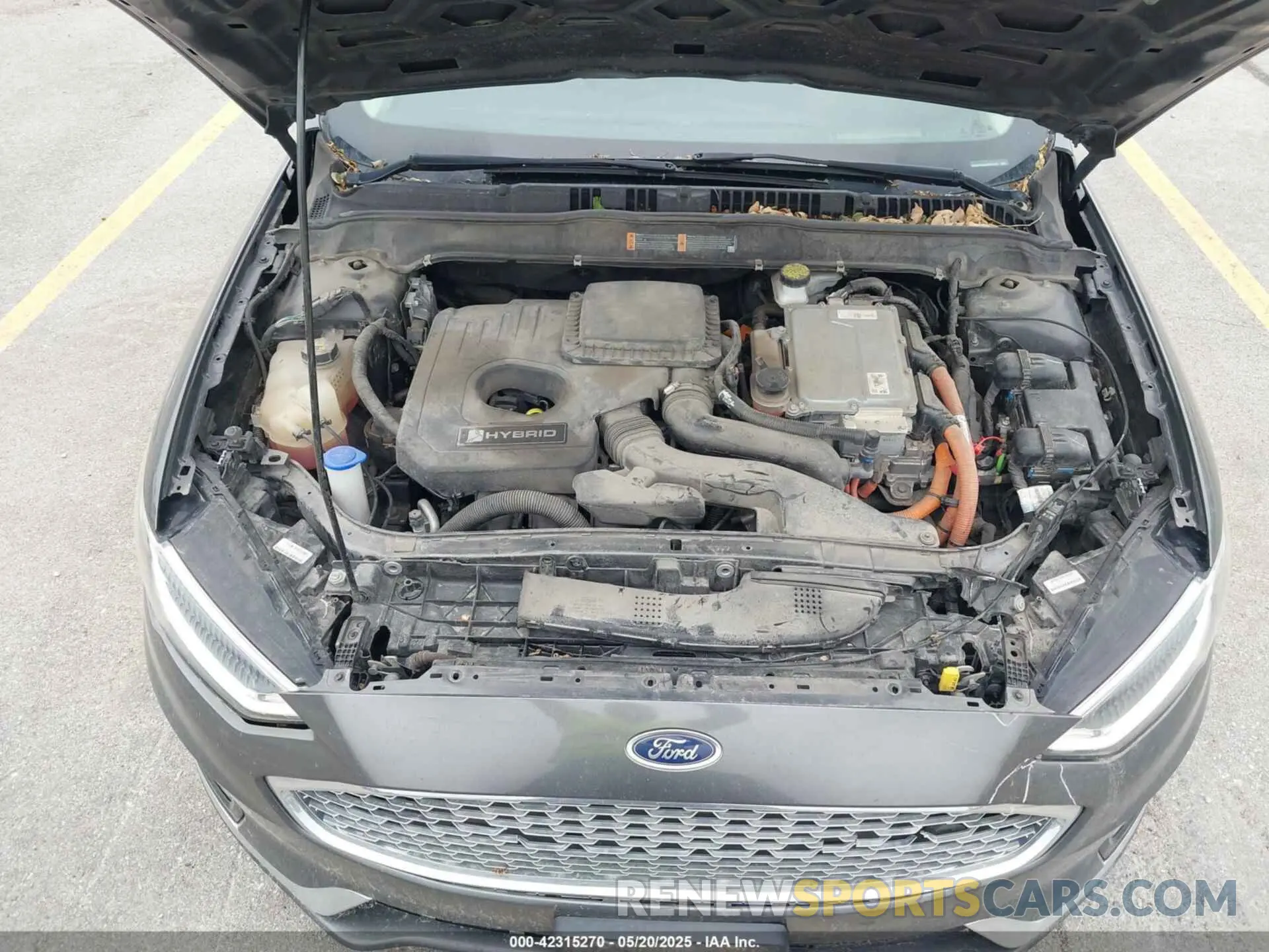 10 Photograph of a damaged car 3FA6P0RU0KR181931 FORD FUSION HYBRID 2019
