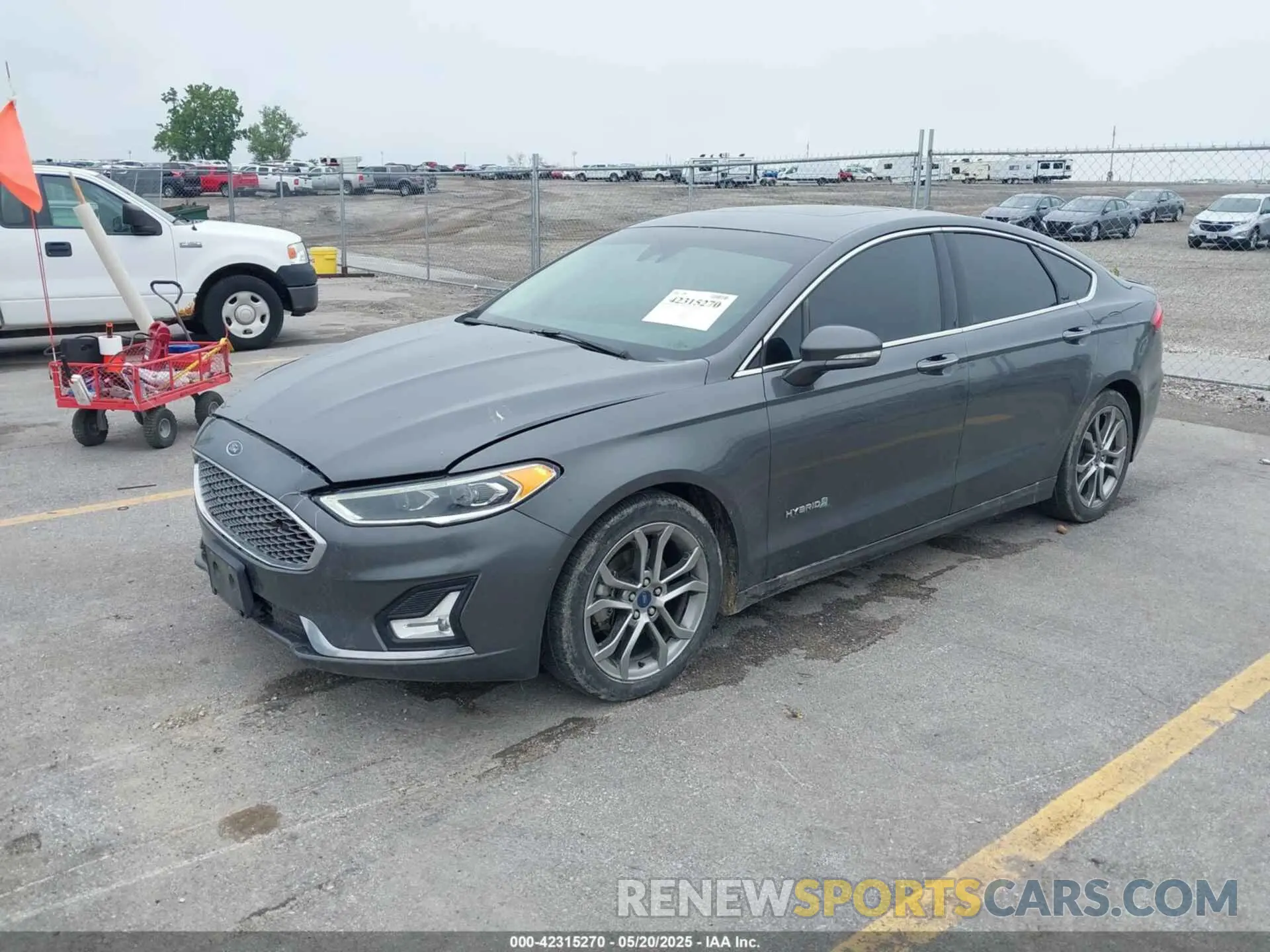 2 Photograph of a damaged car 3FA6P0RU0KR181931 FORD FUSION HYBRID 2019