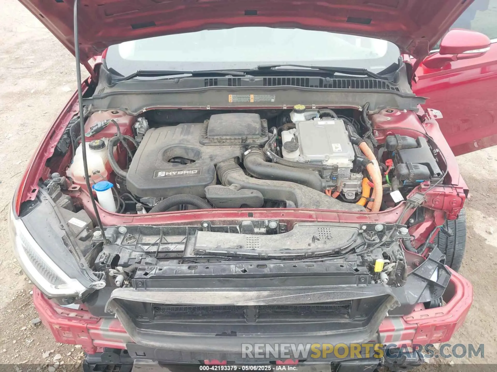 10 Photograph of a damaged car 3FA6P0RU2KR190369 FORD FUSION HYBRID 2019