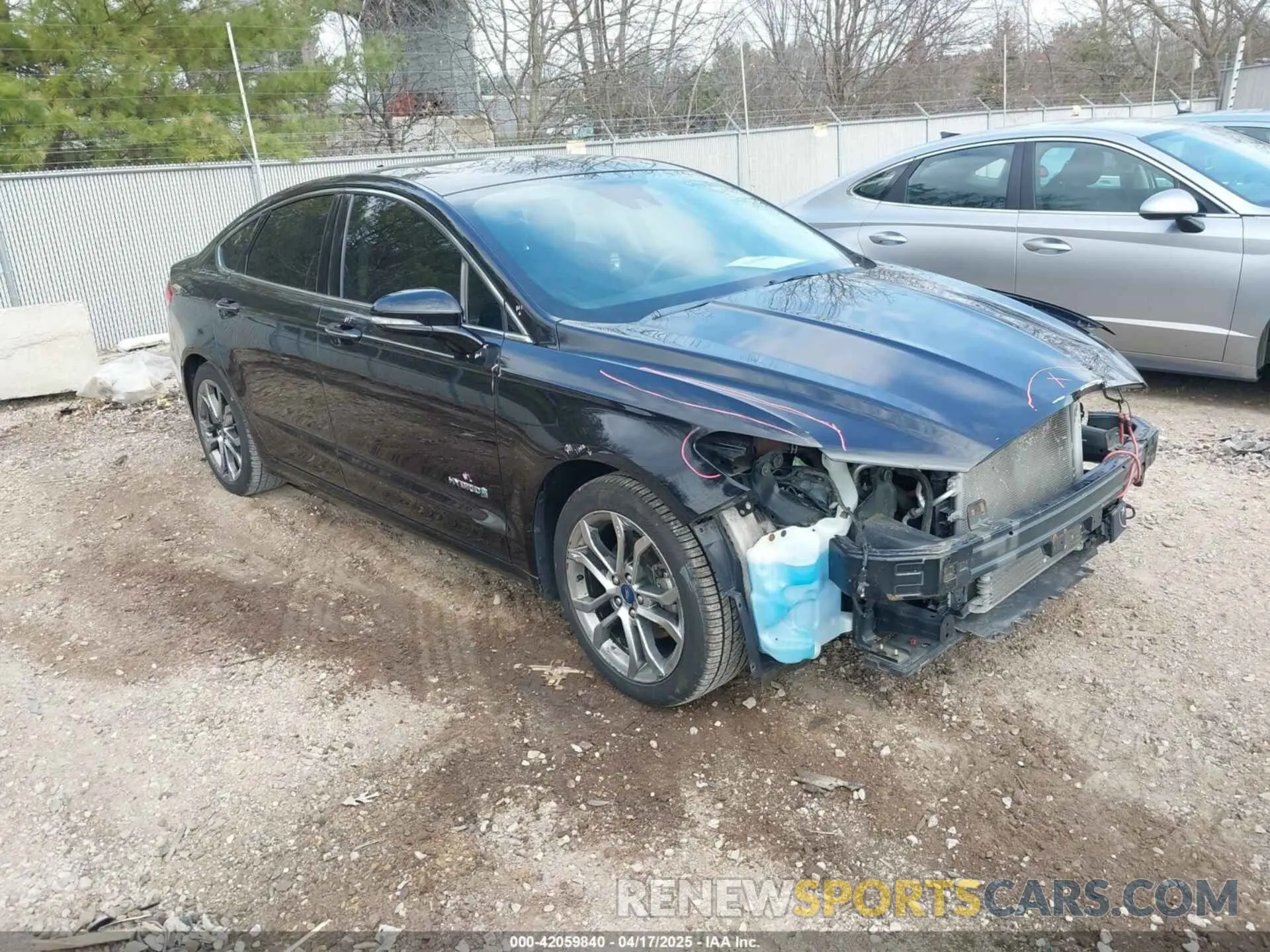 1 Photograph of a damaged car 3FA6P0RU4KR144445 FORD FUSION HYBRID 2019