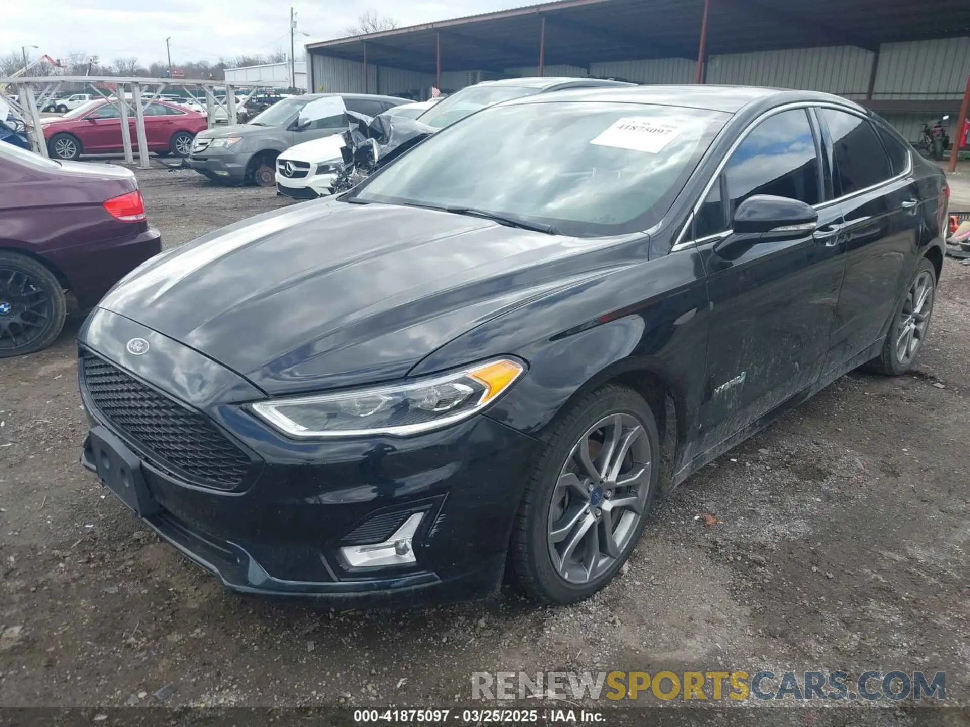 2 Photograph of a damaged car 3FA6P0RU4KR202960 FORD FUSION HYBRID 2019