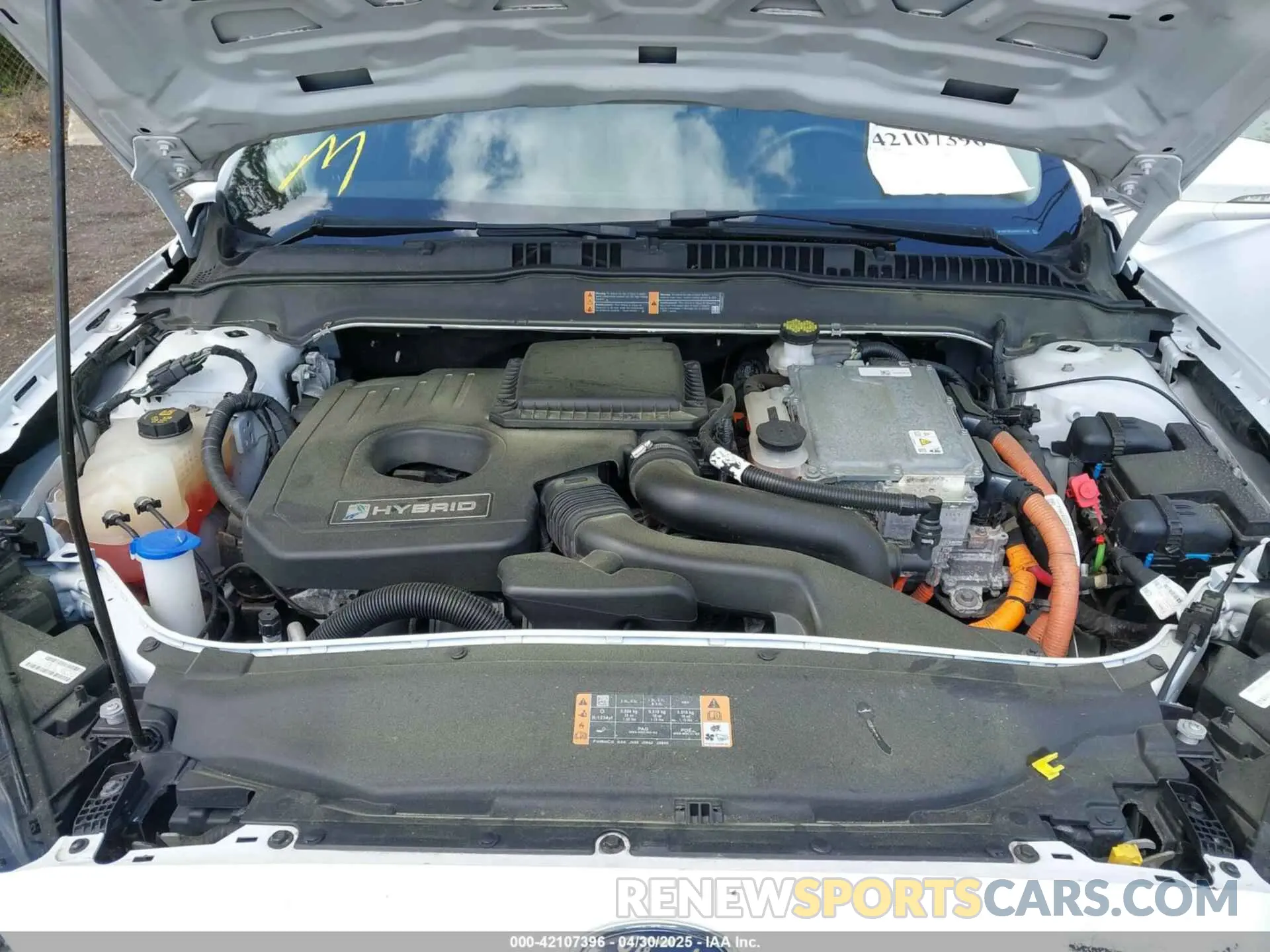 10 Photograph of a damaged car 3FA6P0RUXKR121736 FORD FUSION HYBRID 2019