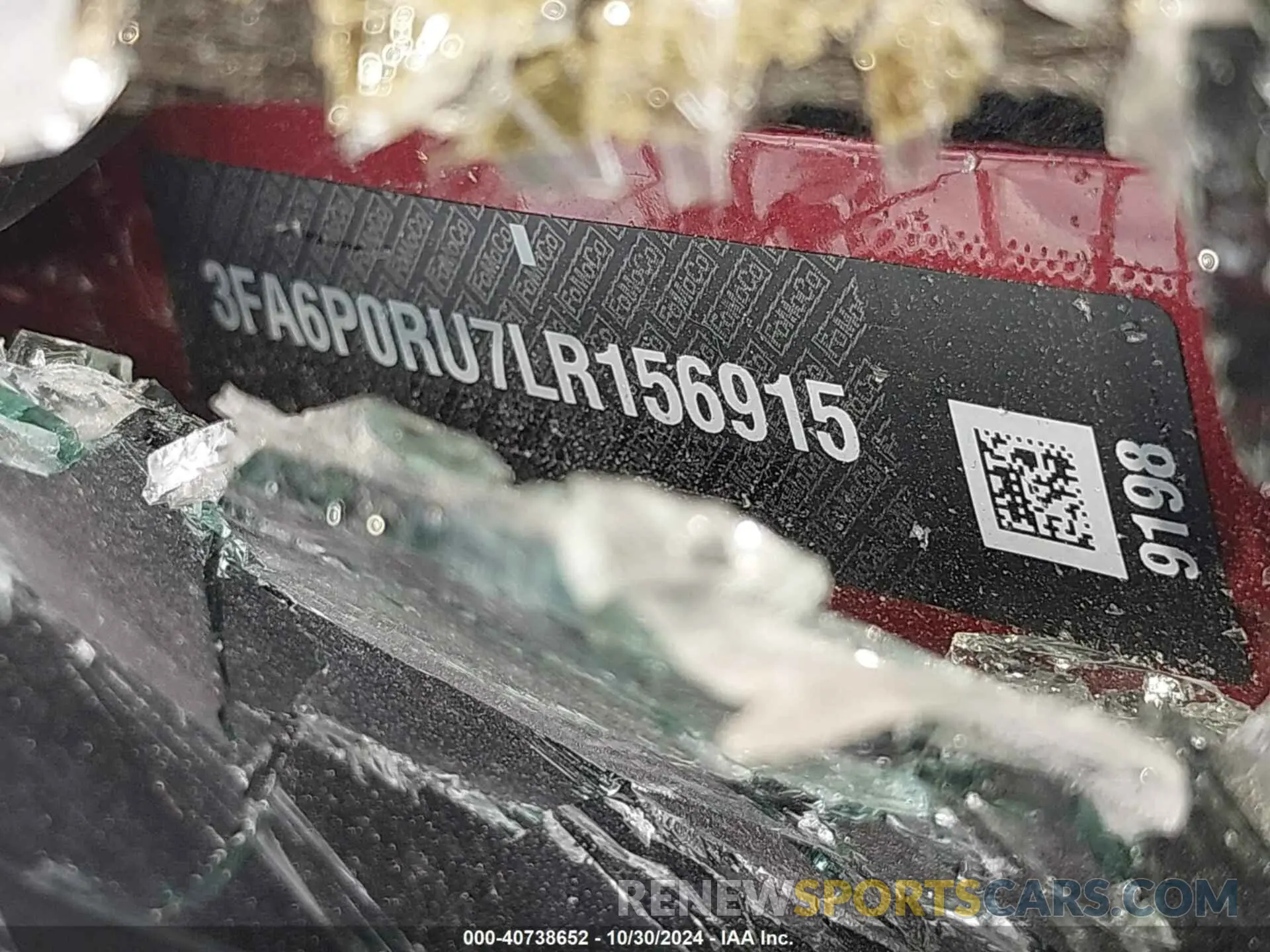 9 Photograph of a damaged car 3FA6P0RU7LR156915 FORD FUSION HYBRID 2020