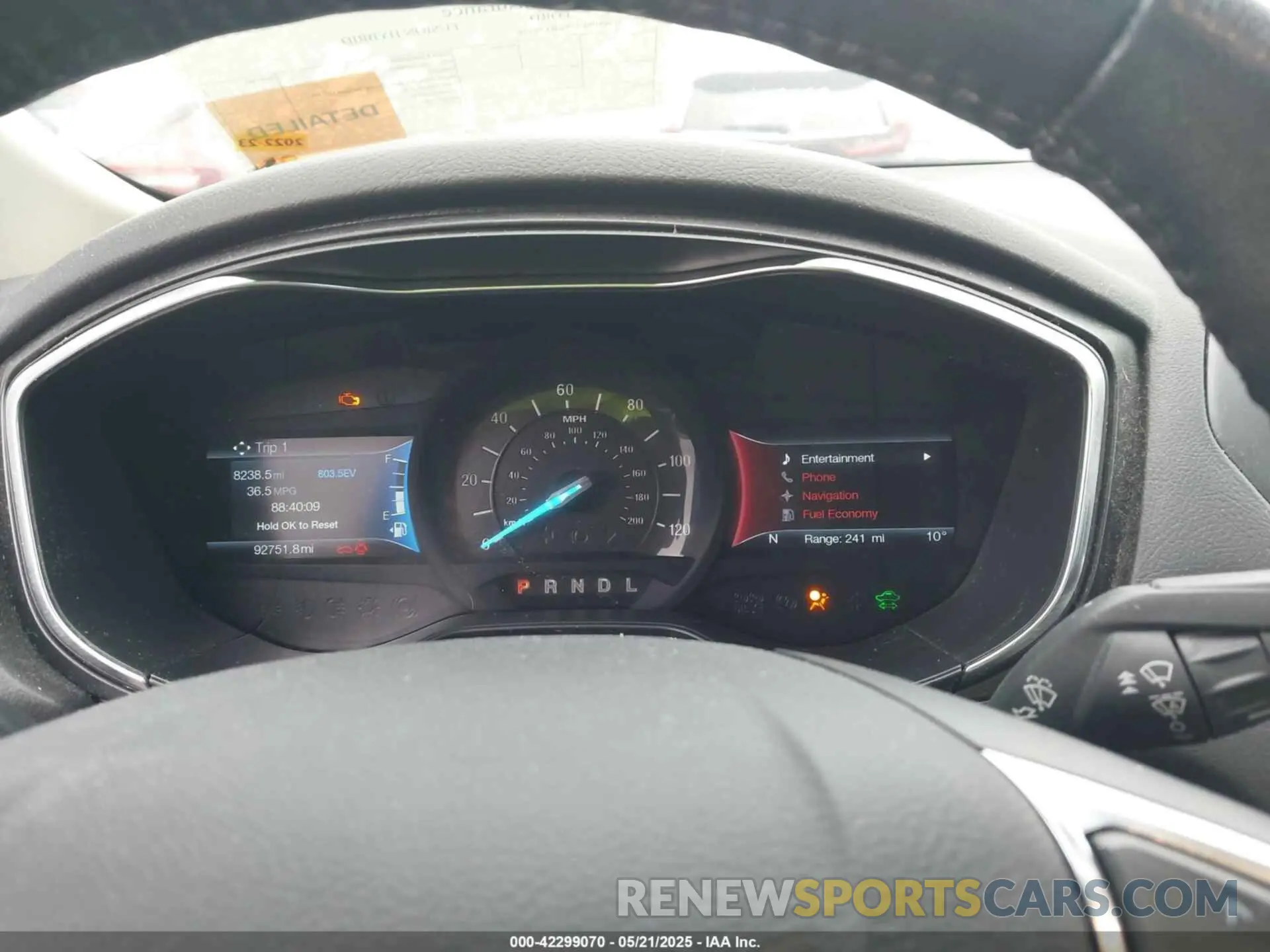 7 Photograph of a damaged car 3FA6P0RUXLR139574 FORD FUSION HYBRID 2020