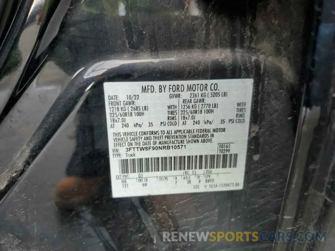 14 Photograph of a damaged car 3FTTW8F90NRB10571 FORD MAVERICK 2022