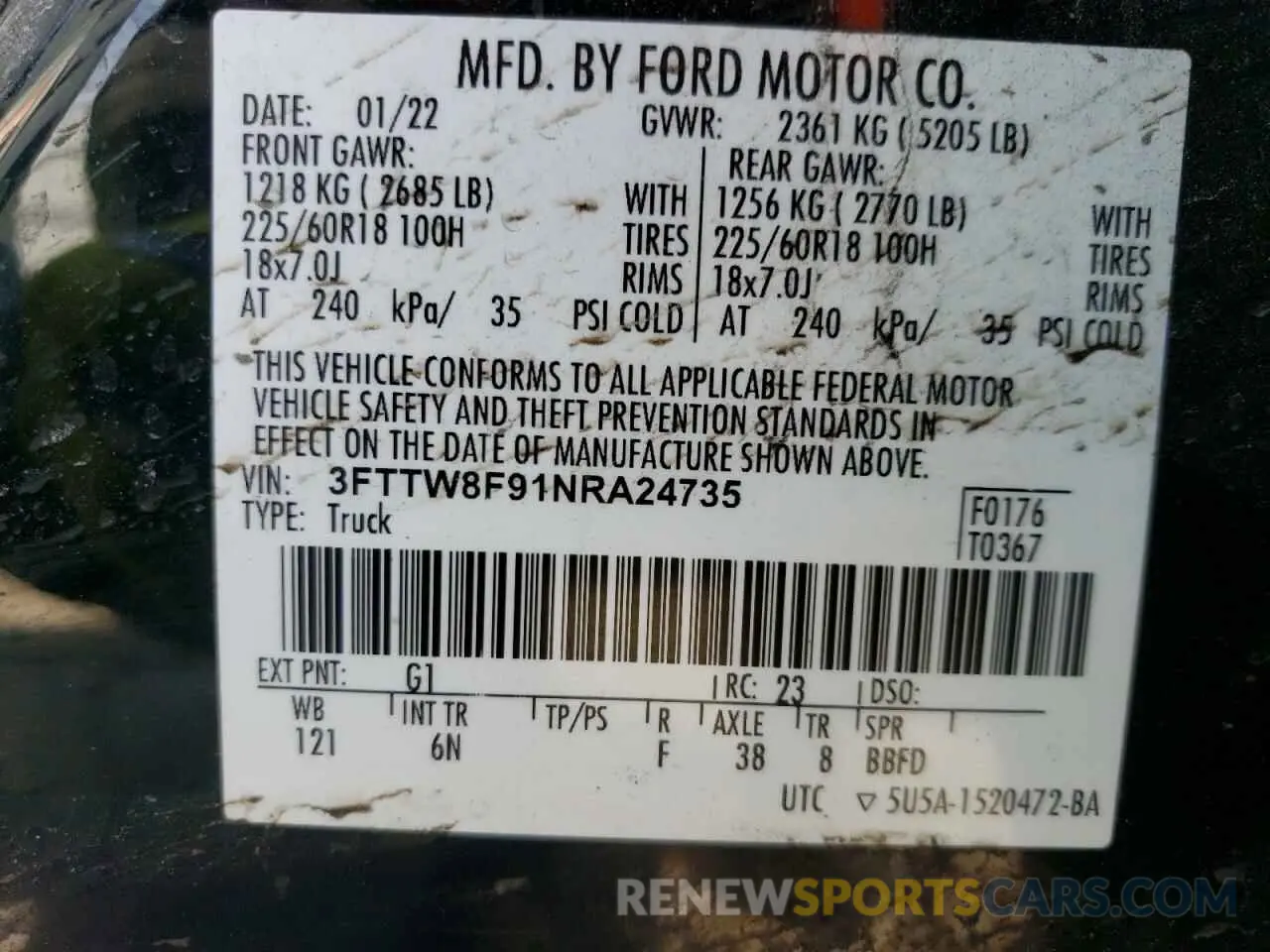 13 Photograph of a damaged car 3FTTW8F91NRA24735 FORD MAVERICK 2022