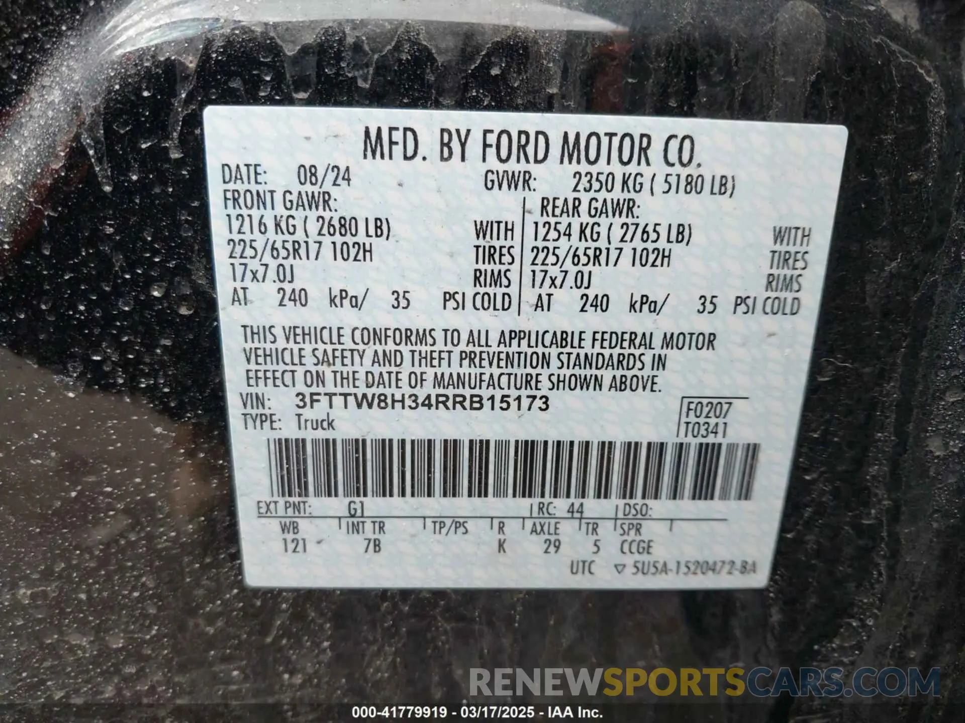 9 Photograph of a damaged car 3FTTW8H34RRB15173 FORD MAVERICK 2024