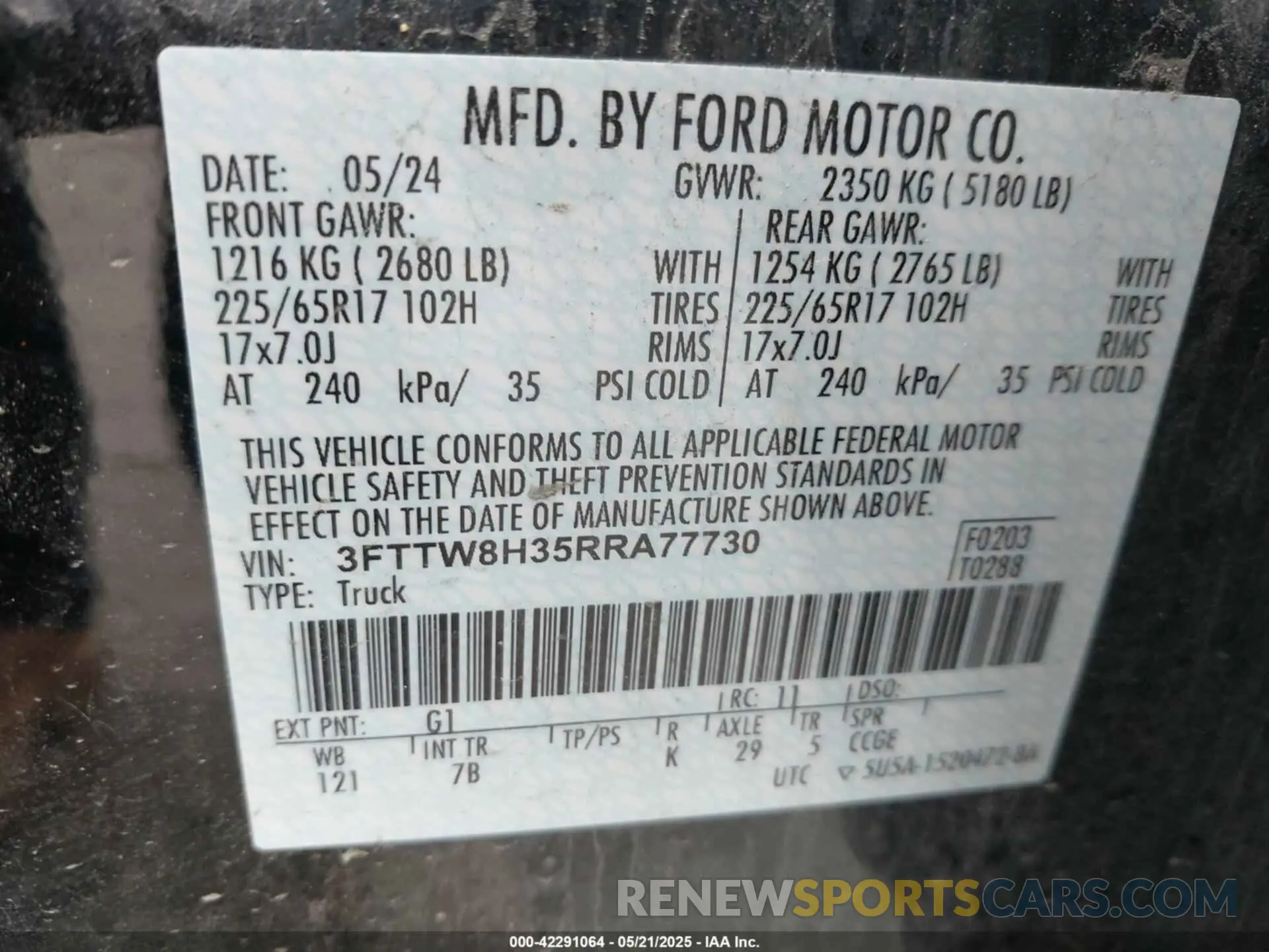 9 Photograph of a damaged car 3FTTW8H35RRA77730 FORD MAVERICK 2024