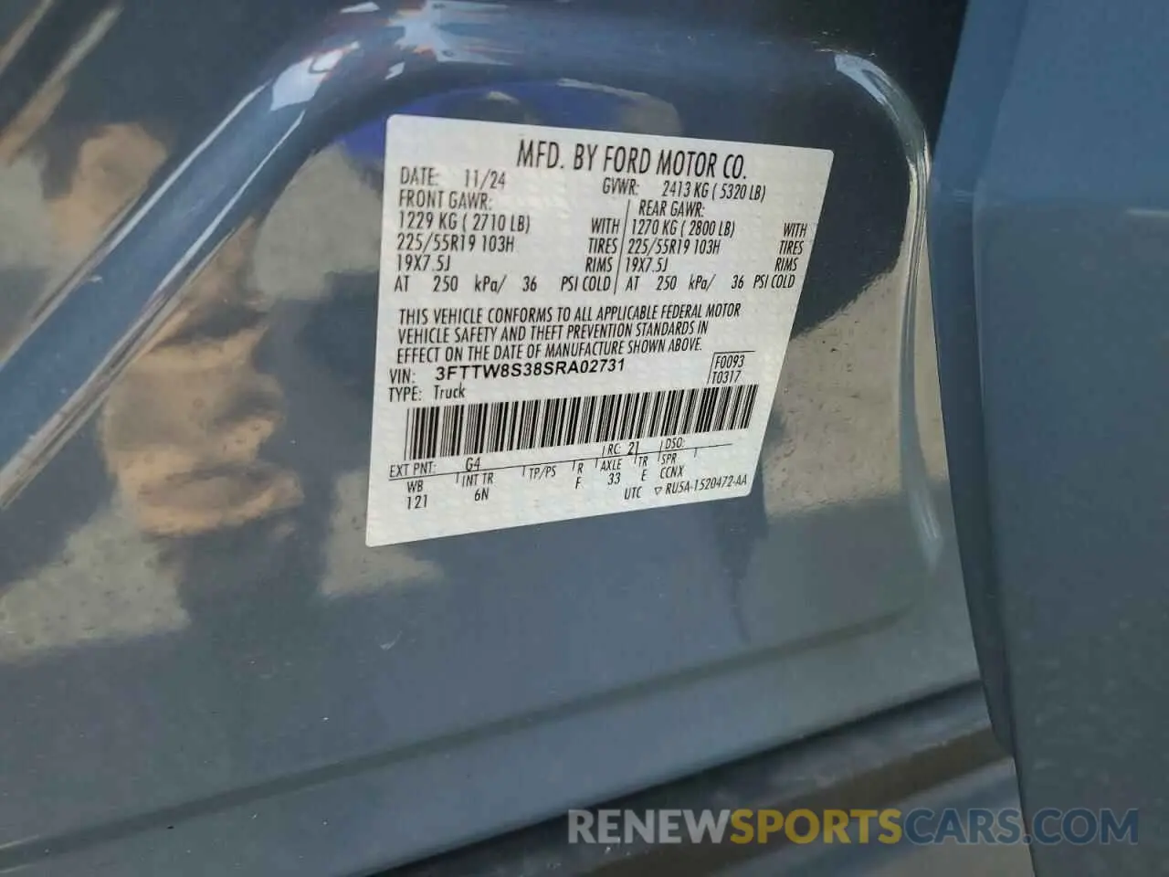 12 Photograph of a damaged car 3FTTW8S38SRA02731 FORD MAVERICK L 2025