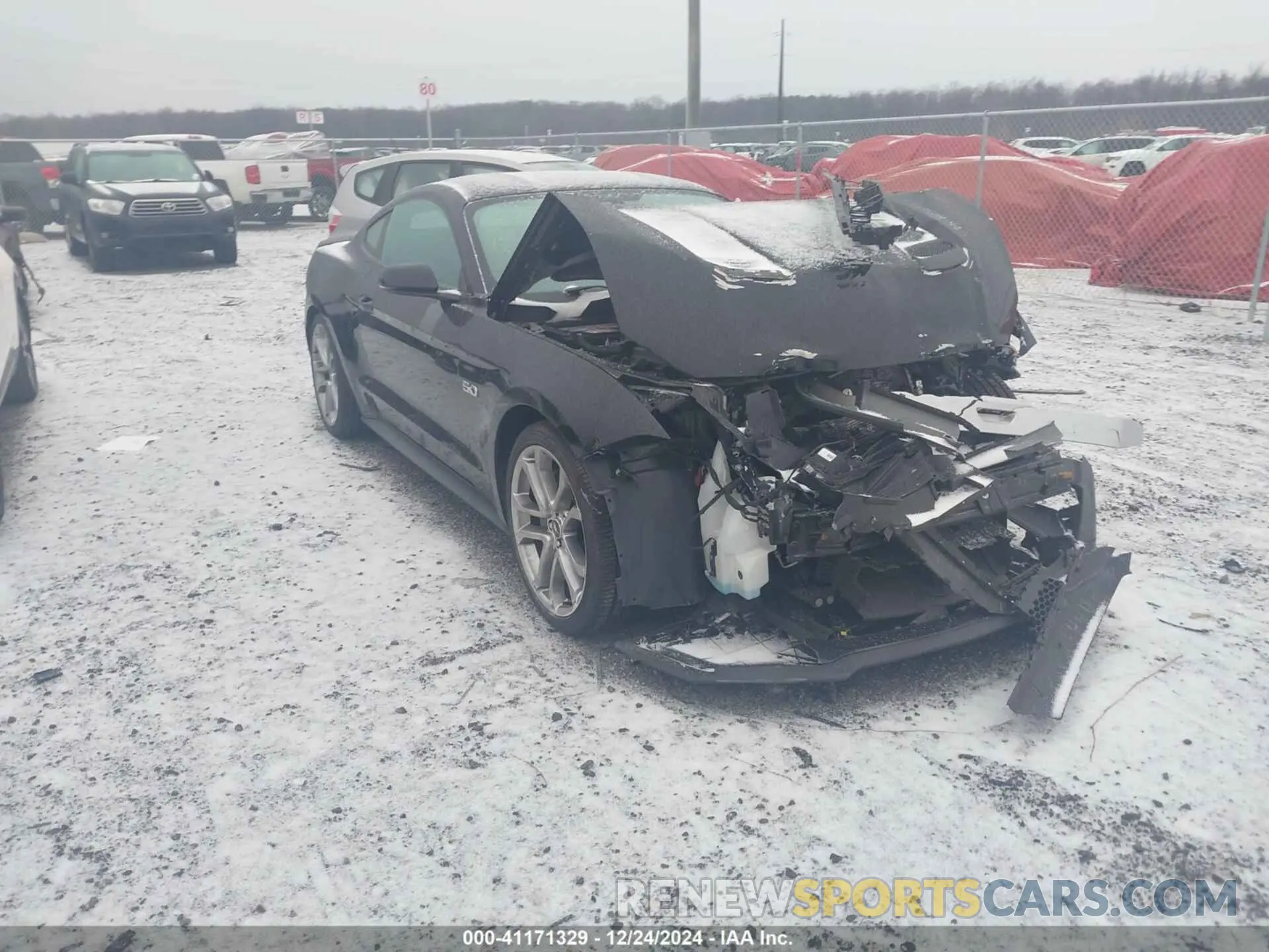 1 Photograph of a damaged car 1FA6P8CF0K5141232 FORD MUSTANG 2019