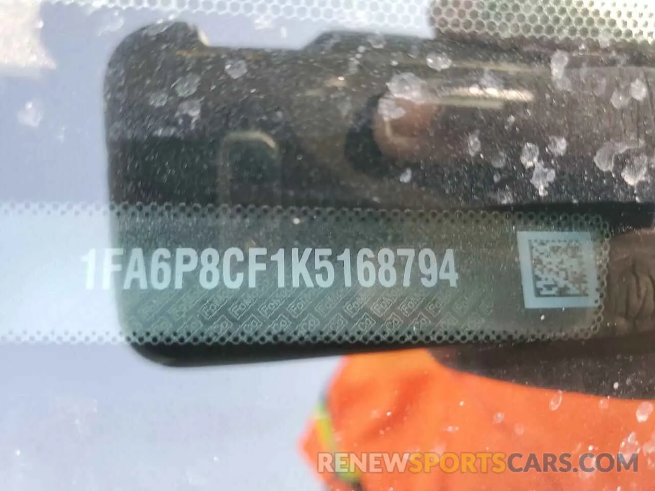 12 Photograph of a damaged car 1FA6P8CF1K5168794 FORD MUSTANG 2019