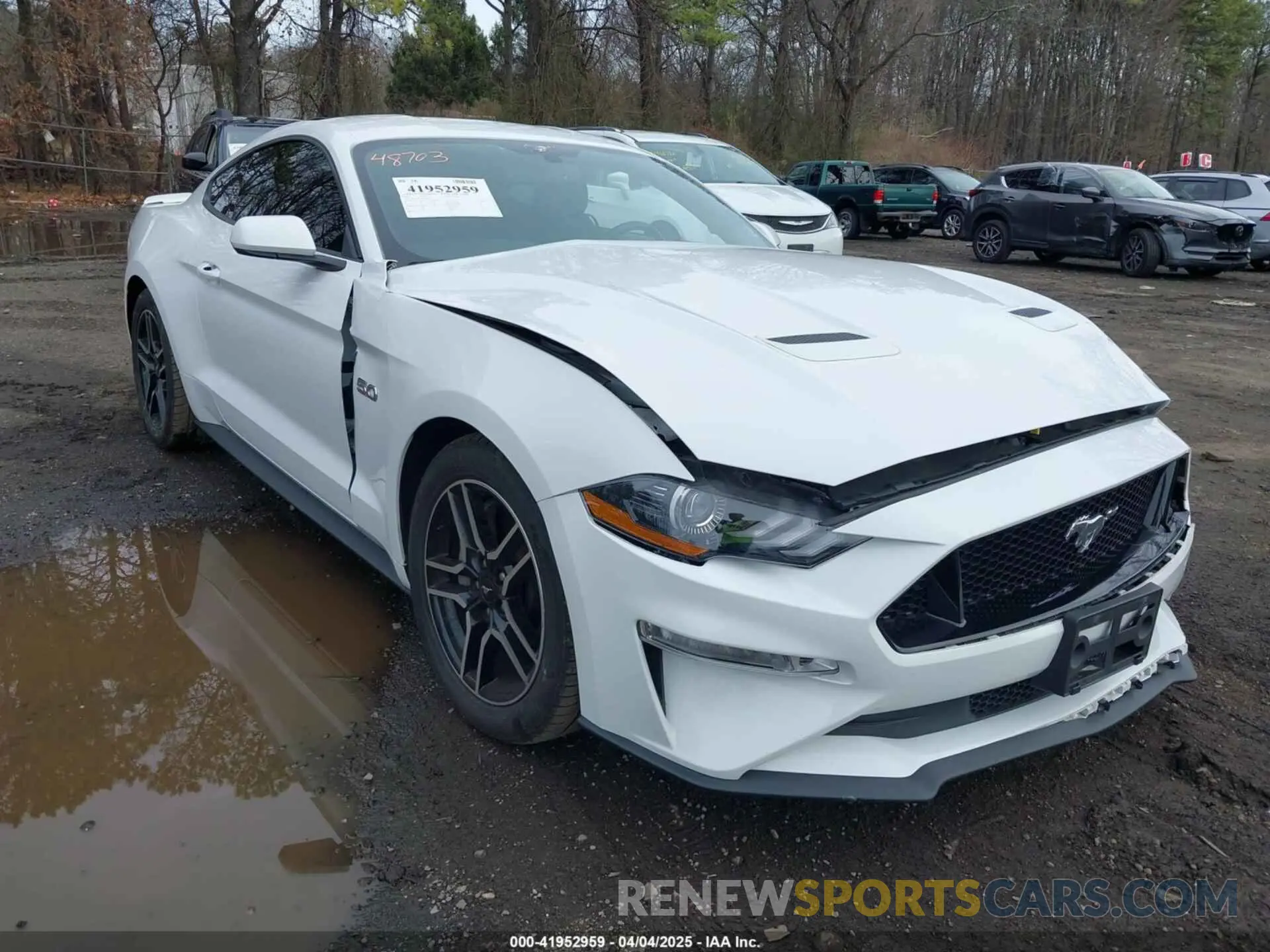 1 Photograph of a damaged car 1FA6P8CF2K5103419 FORD MUSTANG 2019
