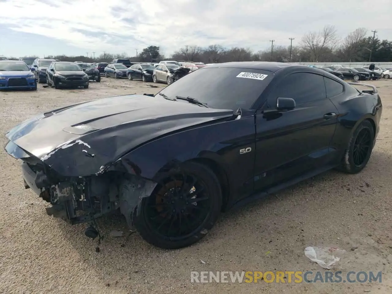 1 Photograph of a damaged car 1FA6P8CF3K5143301 FORD MUSTANG 2019