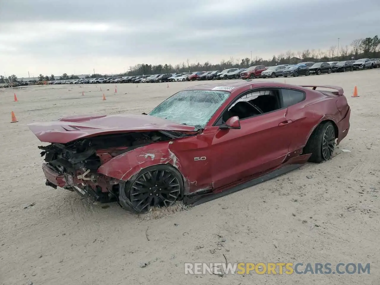 1 Photograph of a damaged car 1FA6P8CF3K5191476 FORD MUSTANG 2019