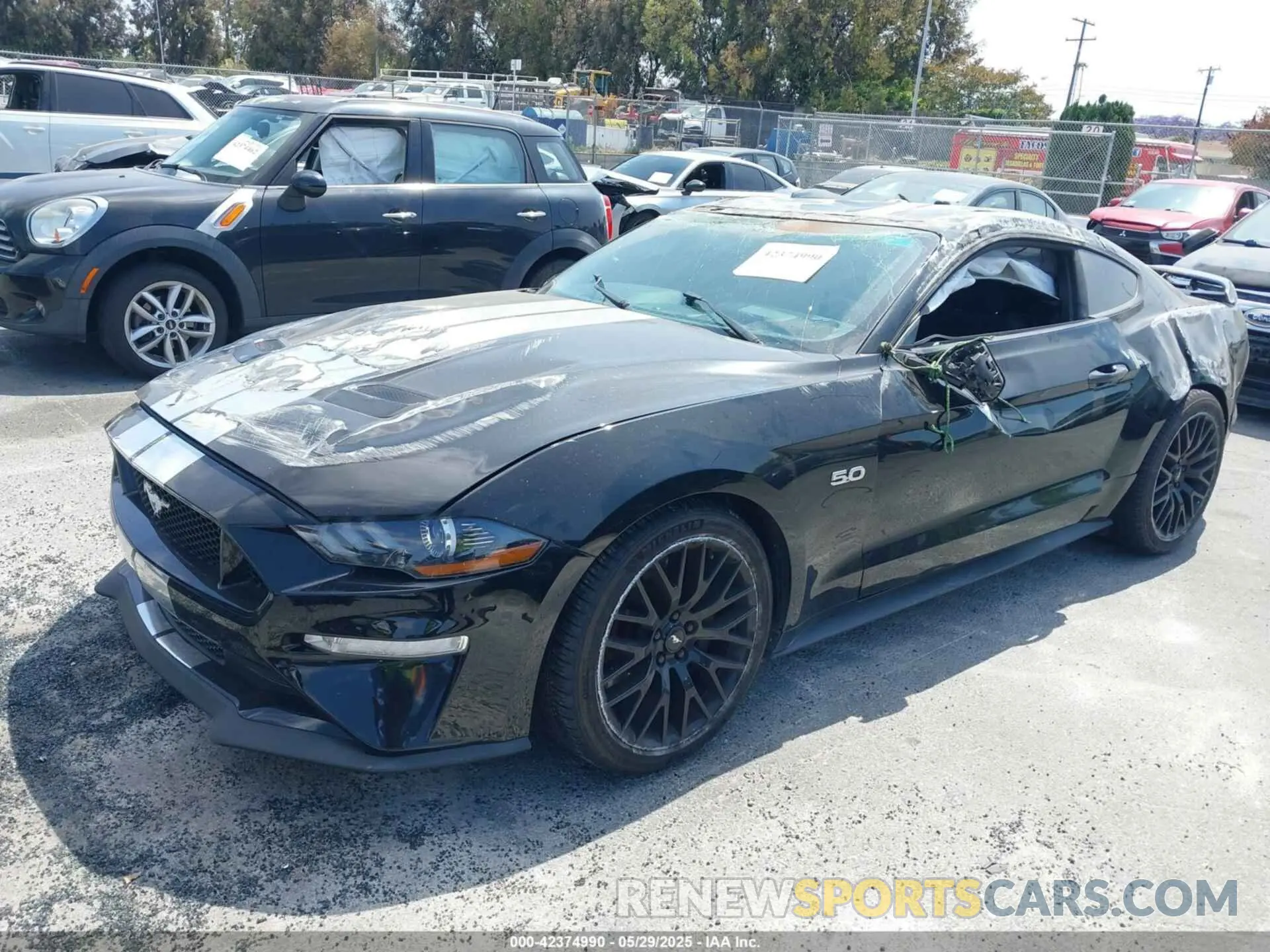 2 Photograph of a damaged car 1FA6P8CF5K5123387 FORD MUSTANG 2019