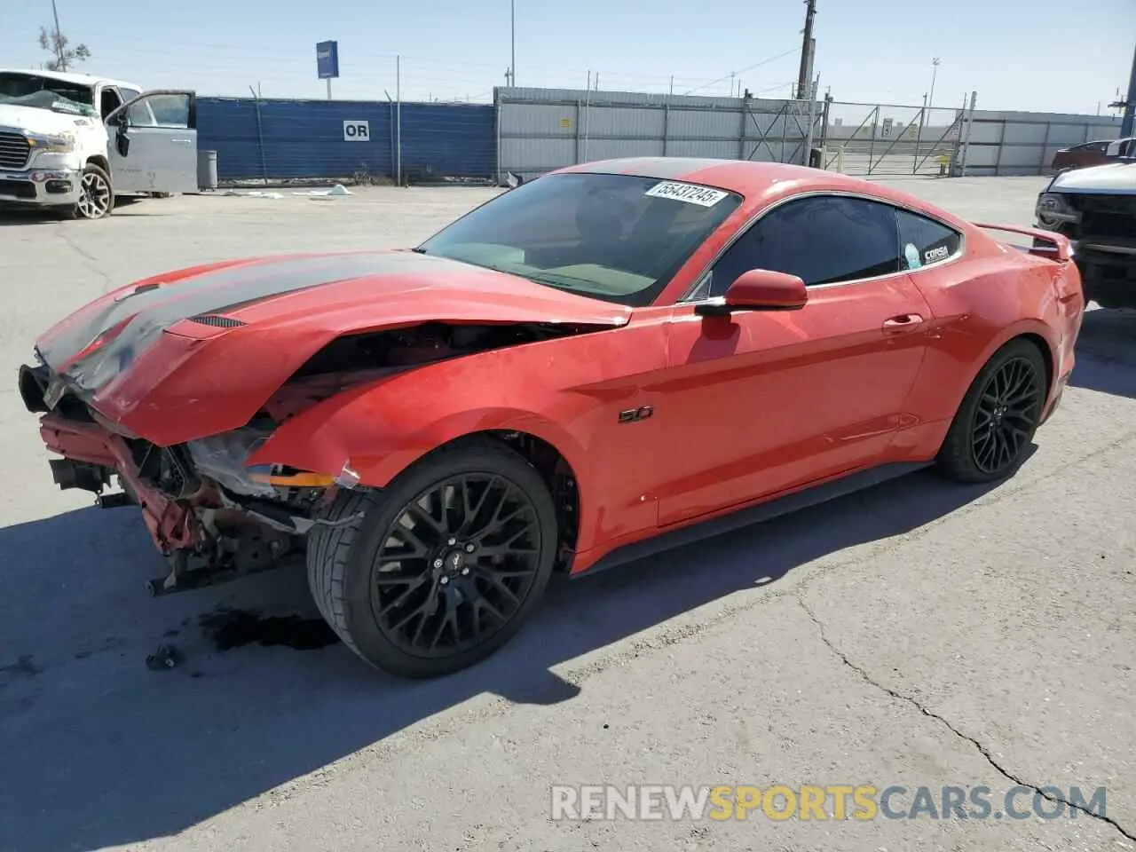 1 Photograph of a damaged car 1FA6P8CF5K5134342 FORD MUSTANG 2019