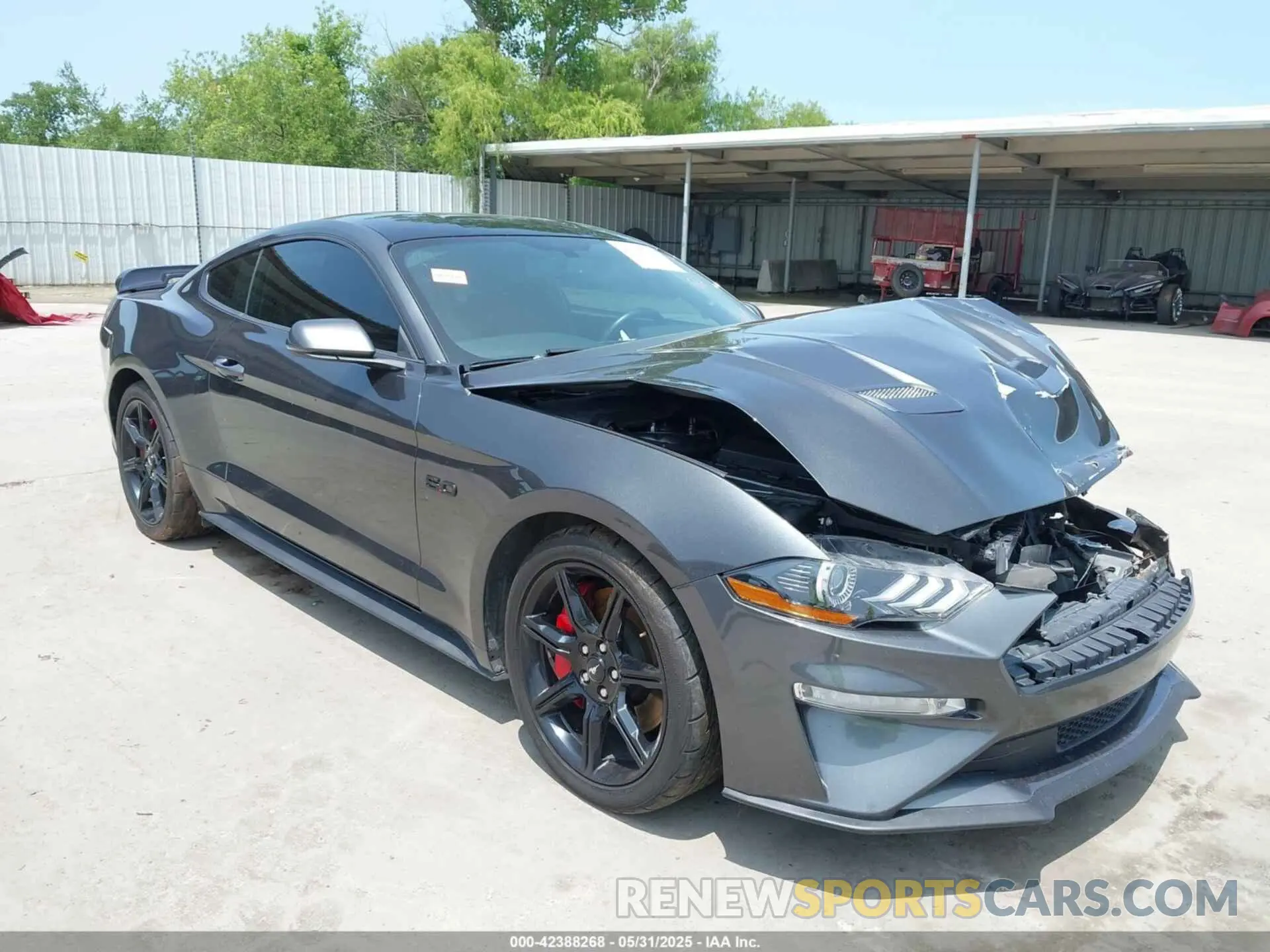 1 Photograph of a damaged car 1FA6P8CF5K5192418 FORD MUSTANG 2019