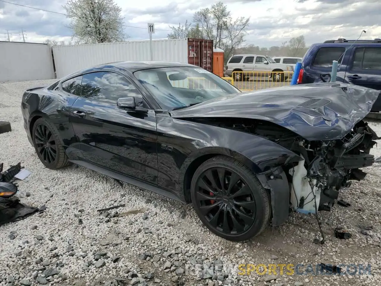 4 Photograph of a damaged car 1FA6P8CF6K5200705 FORD MUSTANG 2019