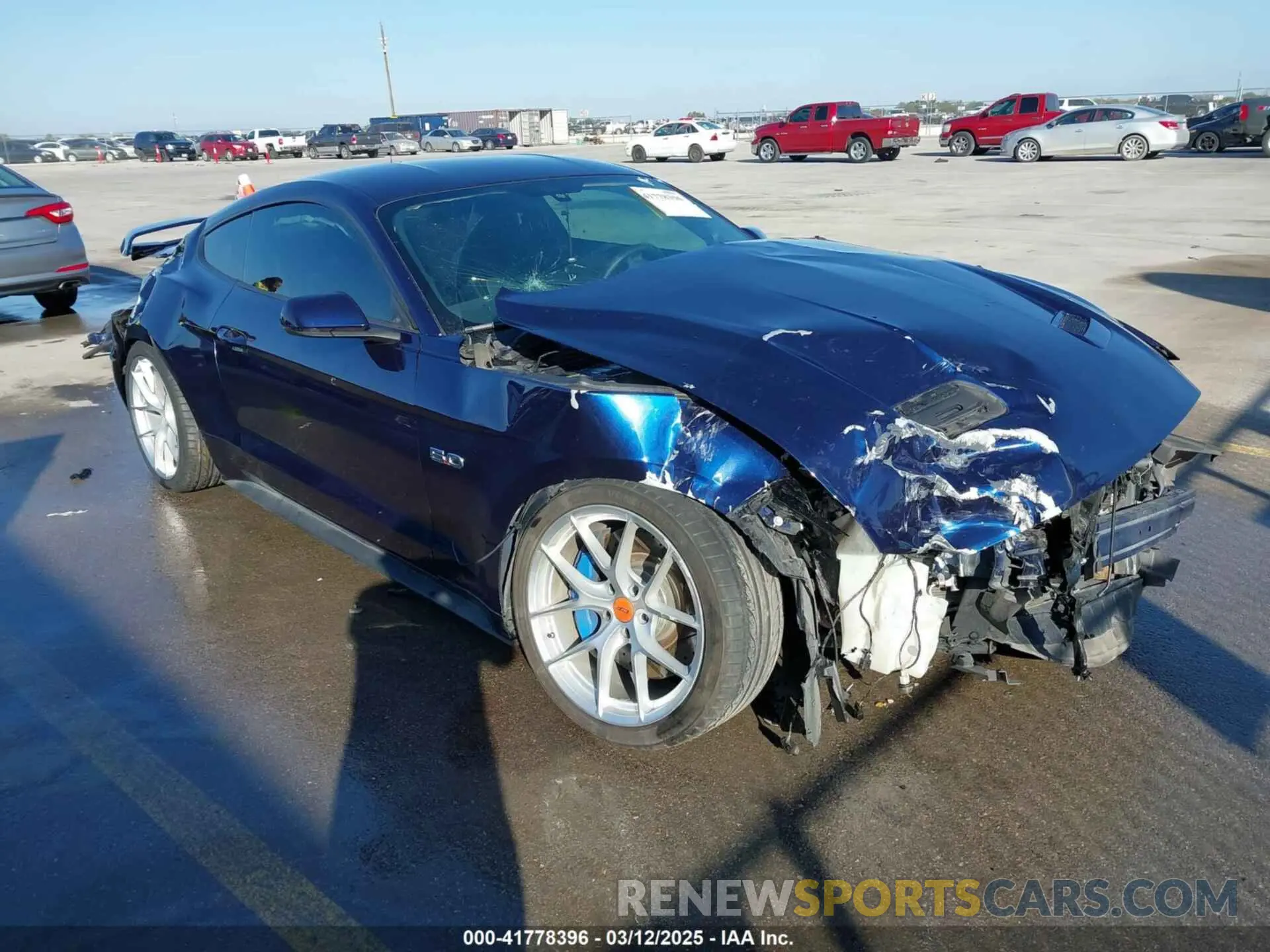 1 Photograph of a damaged car 1FA6P8CF7K5168301 FORD MUSTANG 2019