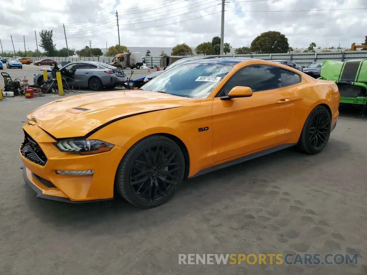 1 Photograph of a damaged car 1FA6P8CF7K5191271 FORD MUSTANG 2019