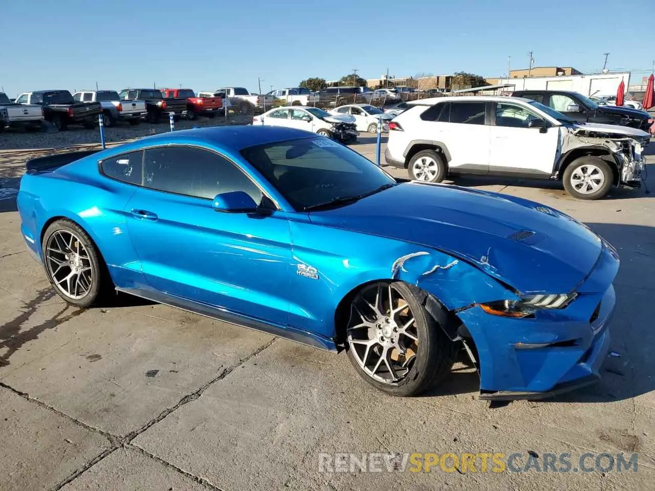 4 Photograph of a damaged car 1FA6P8CF9K5174858 FORD MUSTANG 2019
