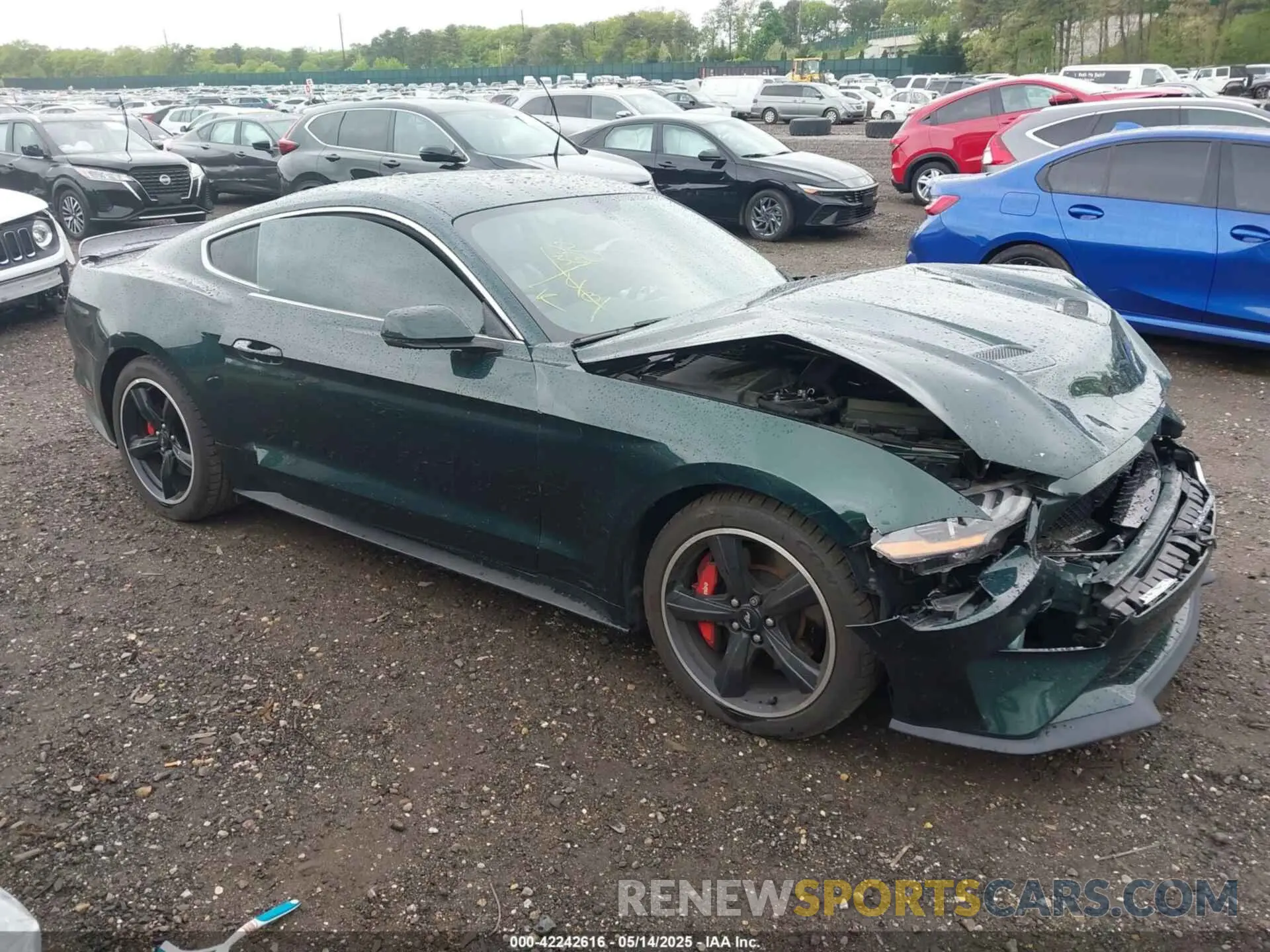 1 Photograph of a damaged car 1FA6P8K02K5500707 FORD MUSTANG 2019