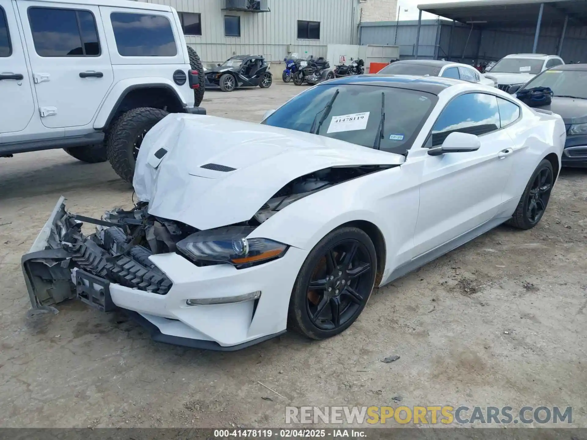 2 Photograph of a damaged car 1FA6P8TH0K5118454 FORD MUSTANG 2019