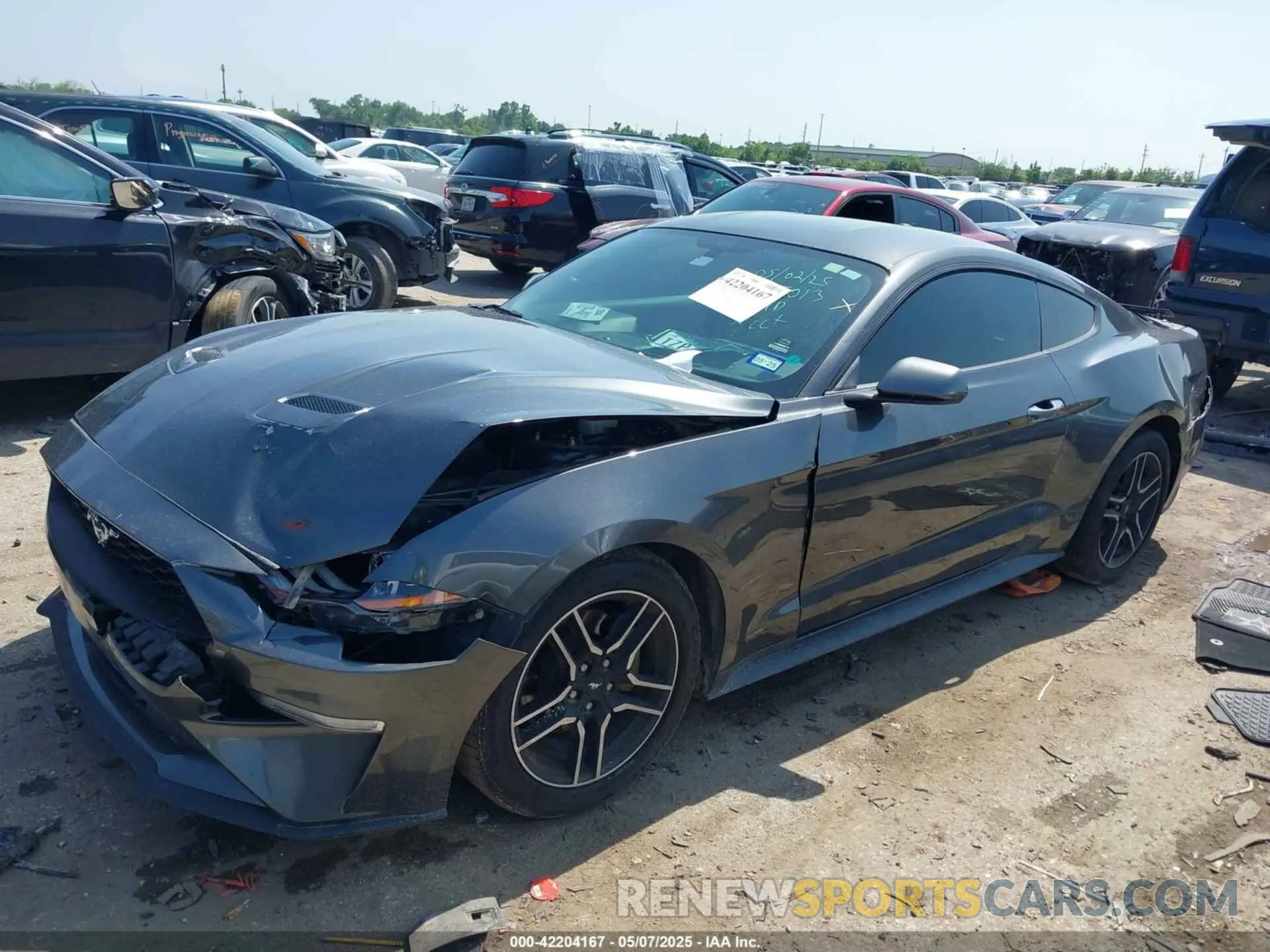 2 Photograph of a damaged car 1FA6P8TH1K5118026 FORD MUSTANG 2019